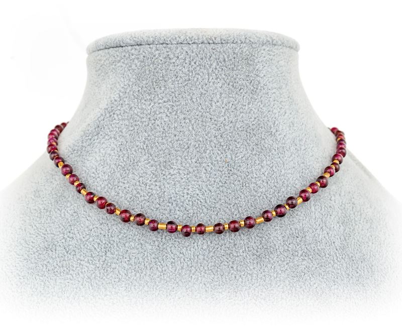 Bracciale Doppio in Oro e Granati