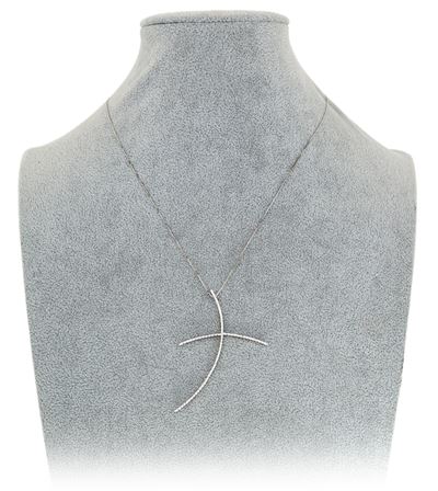 Pendente a Croce in Oro e Brillanti