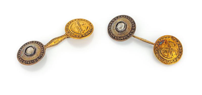 Coppia di Gemelli in Oro e Diamanti