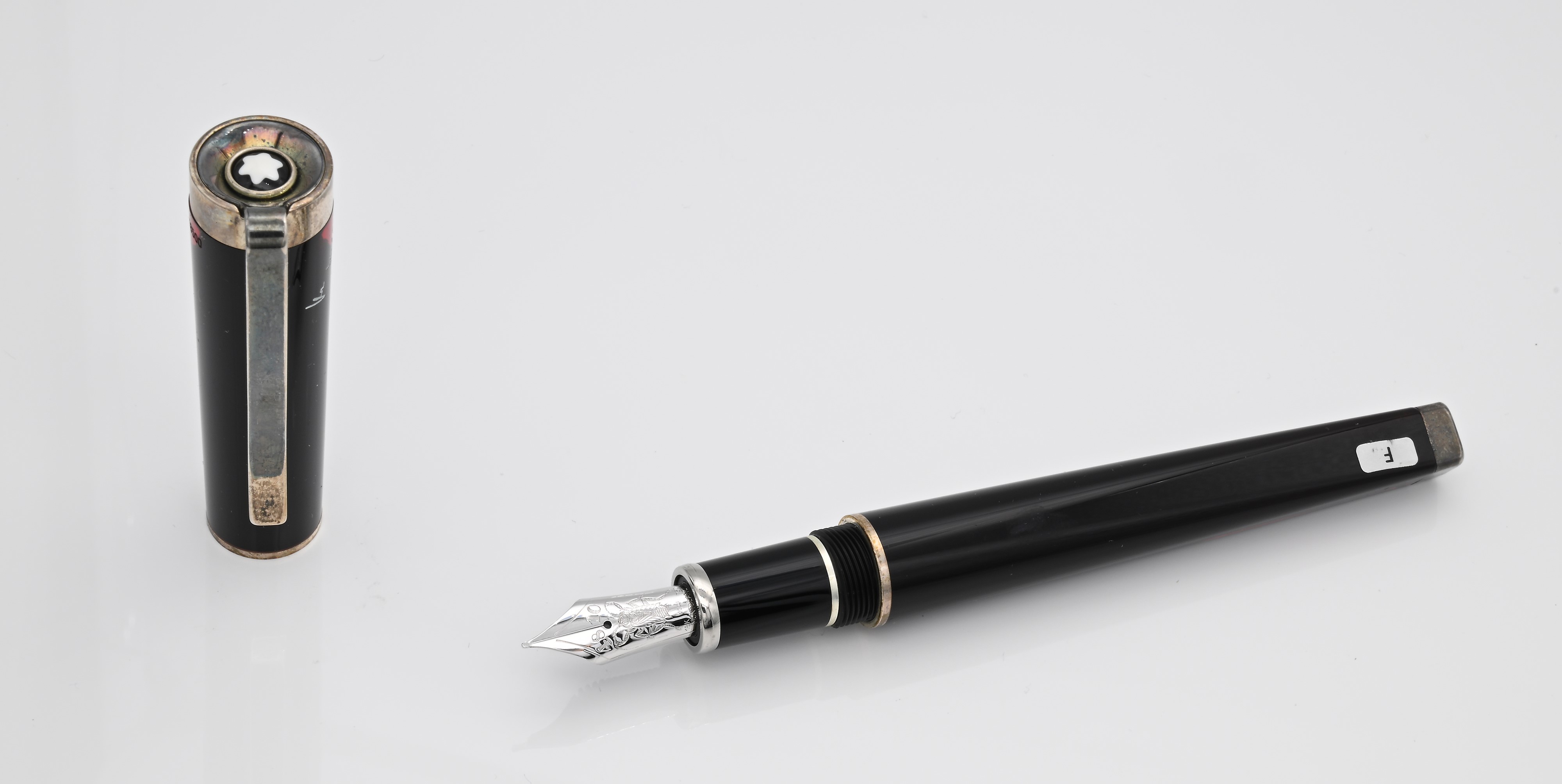 Montblanc Franz Kafka Limited Edition - Penna Stilografica in in Resina Trasparente Color Rosso S...