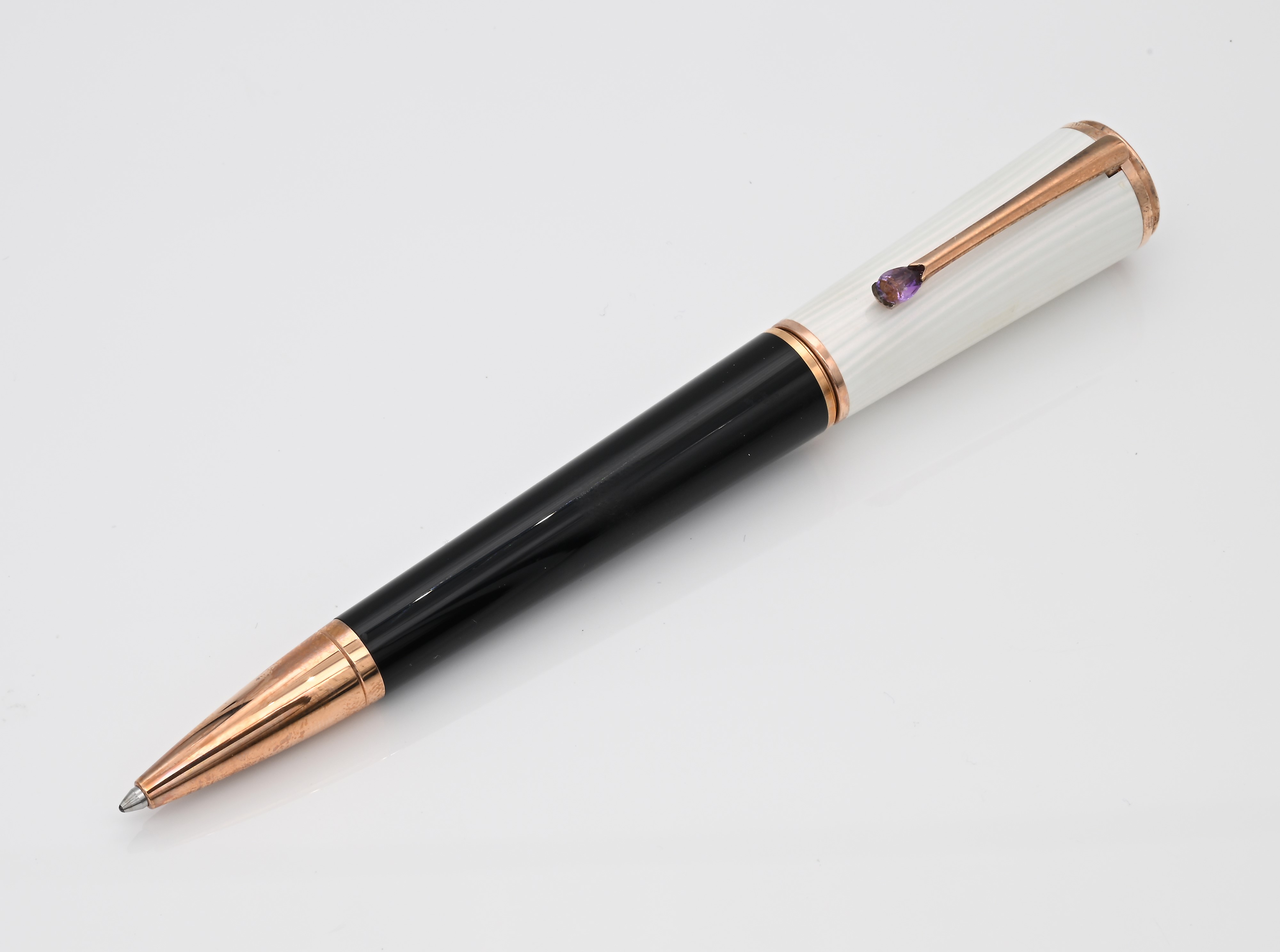 Montblanc Ingrid Bergman la Donna Special Edition 104907 - Penna a Sfera in Resina Nera e Metallo...