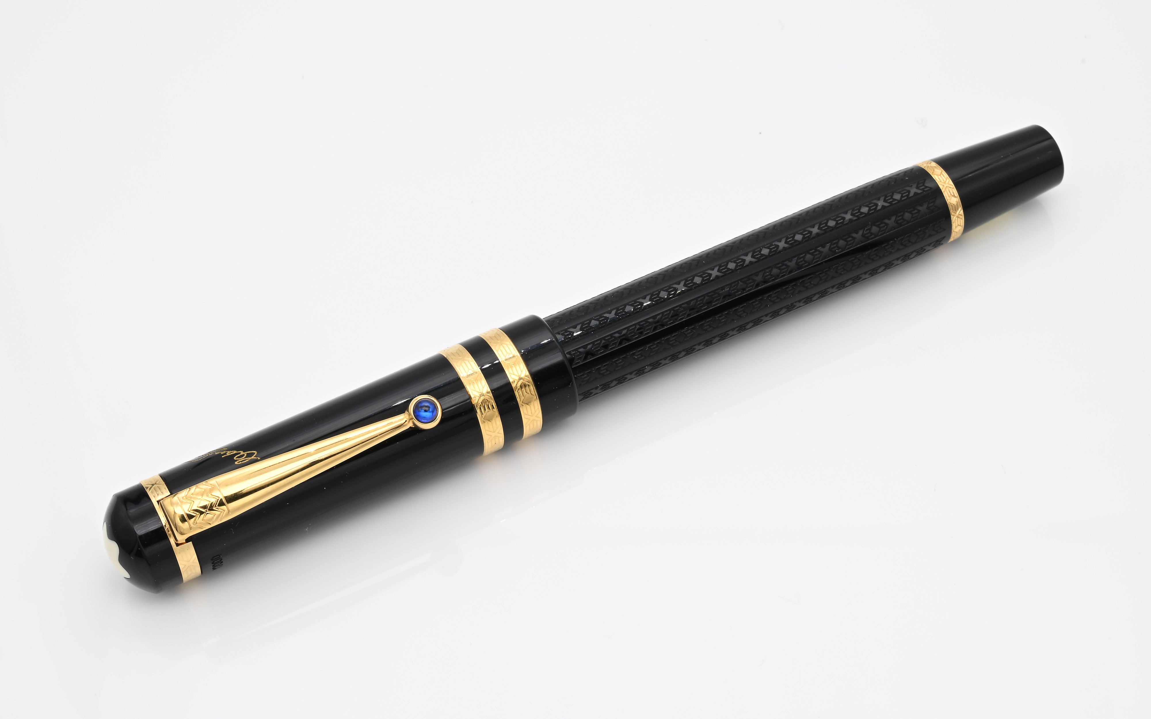 Montblanc Fedor Dostoevsky Limited Edition 28637 - Penna Stilografica in Resina Nera con Particol...