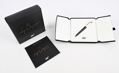 Montblanc Ingrid Bergman la Donna Special Edition 104906 - Roller in Resina Nera e Metallo con La...