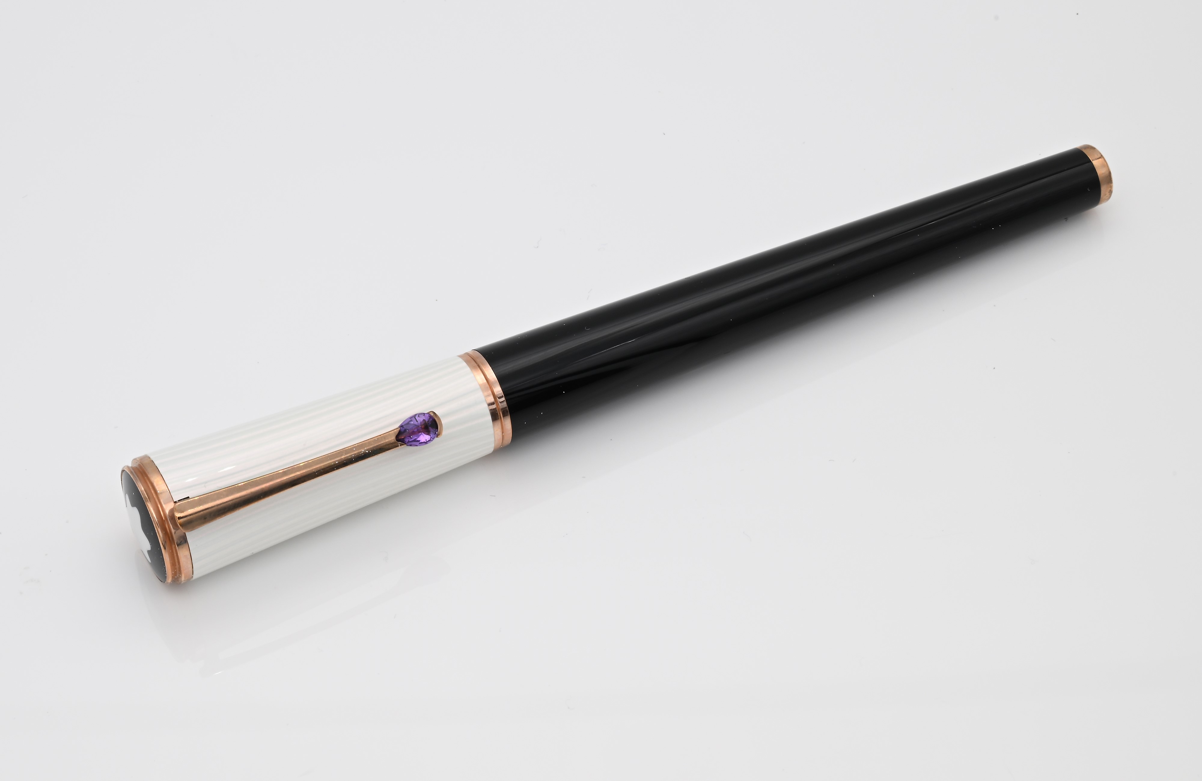 Montblanc Ingrid Bergman la Donna Special Edition 104906 - Roller in Resina Nera e Metallo con La...