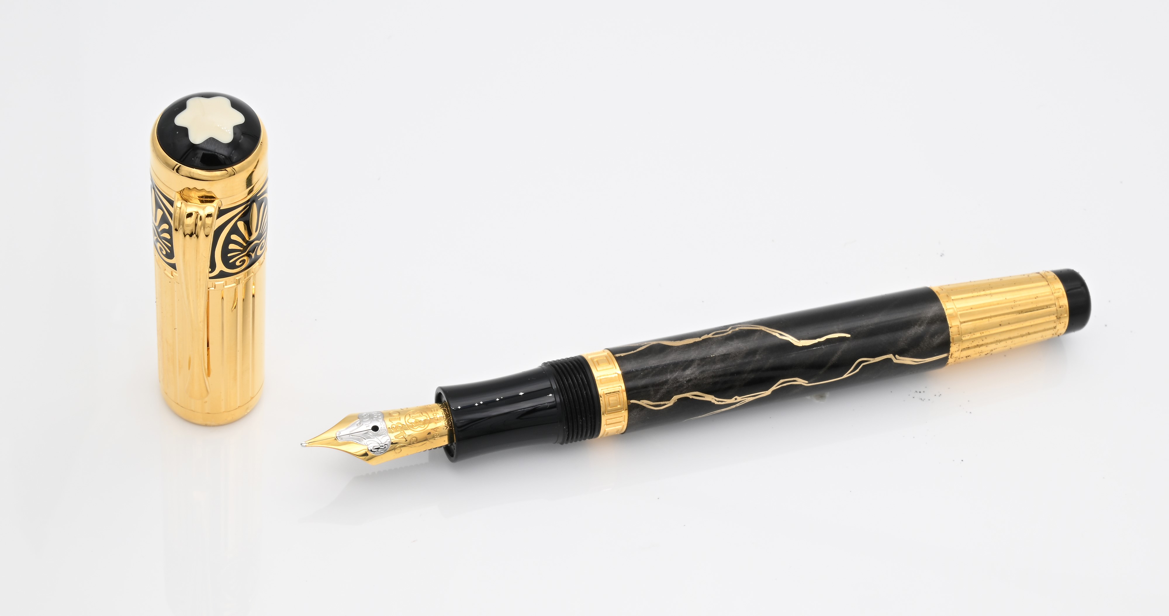 Montblanc Hommage a Alexander The Great Limited Edition 28641 - Penna Stilografica in Resina Marm...