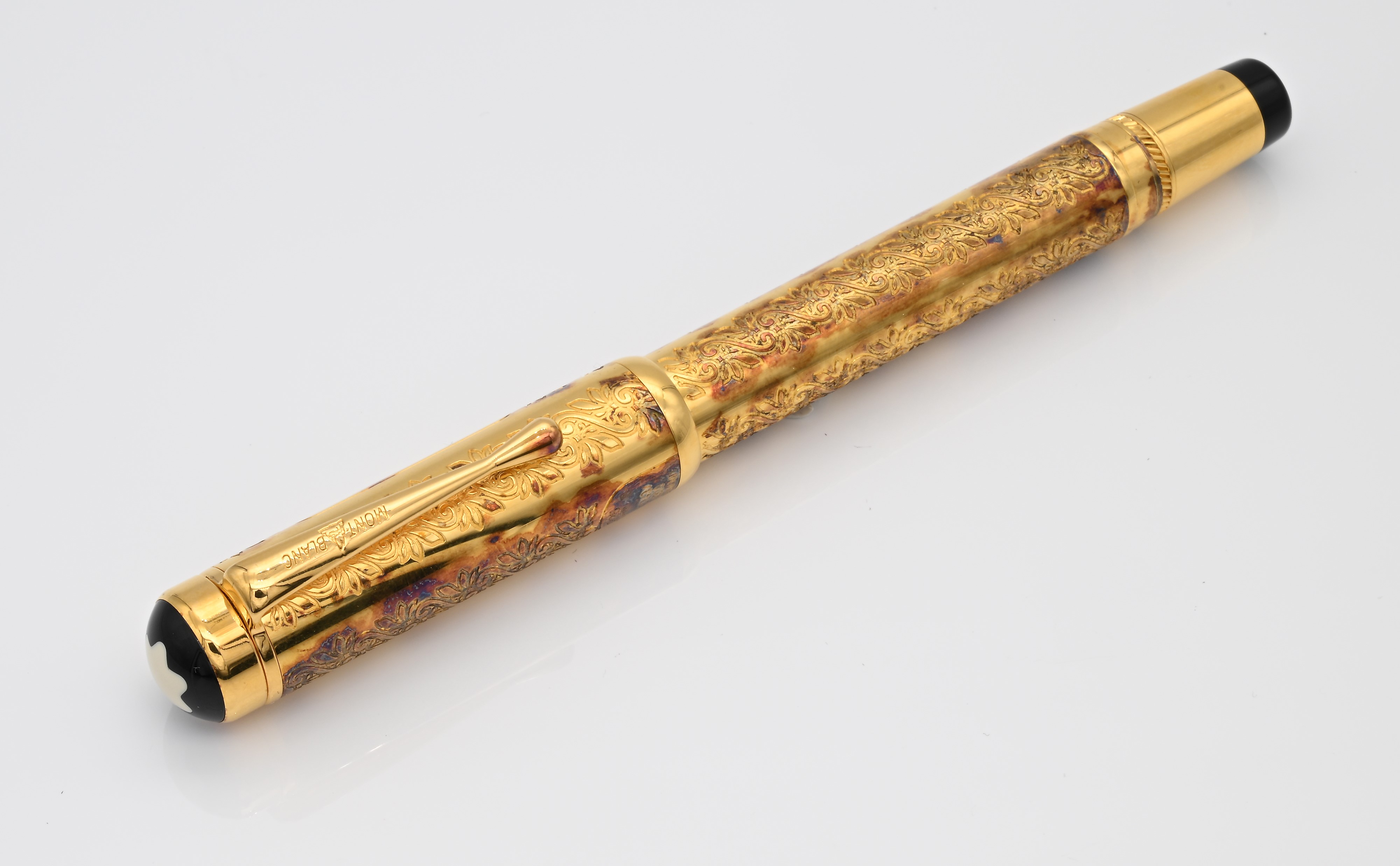 Montblanc Louis XIV Limited Edition - Penna Stilografica in Argento Sterling 925/000 Plcatta in O...