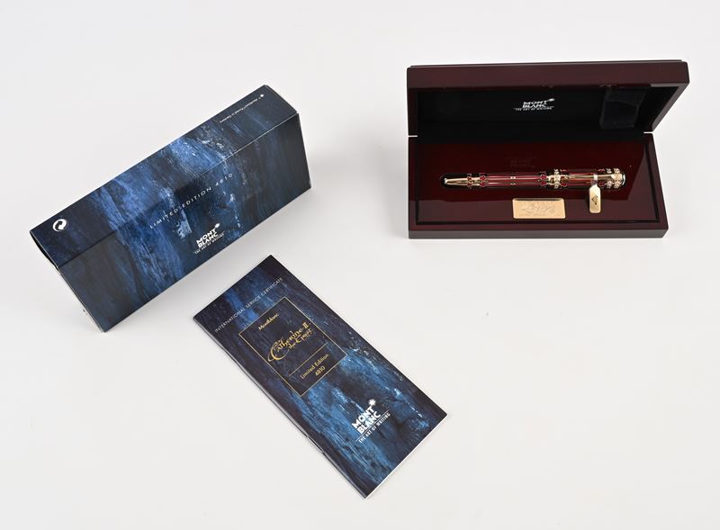 Montblanc Catherine II The Great Limited Edition 28631 - Penna Stilografica in Resina Porpora Riv...