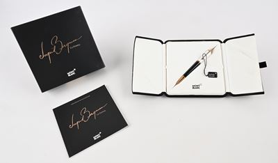 Montblanc Ingrid Bergman la Donna Special Edition 104907 - Penna a Sfera in Resina Nera e Metallo...
