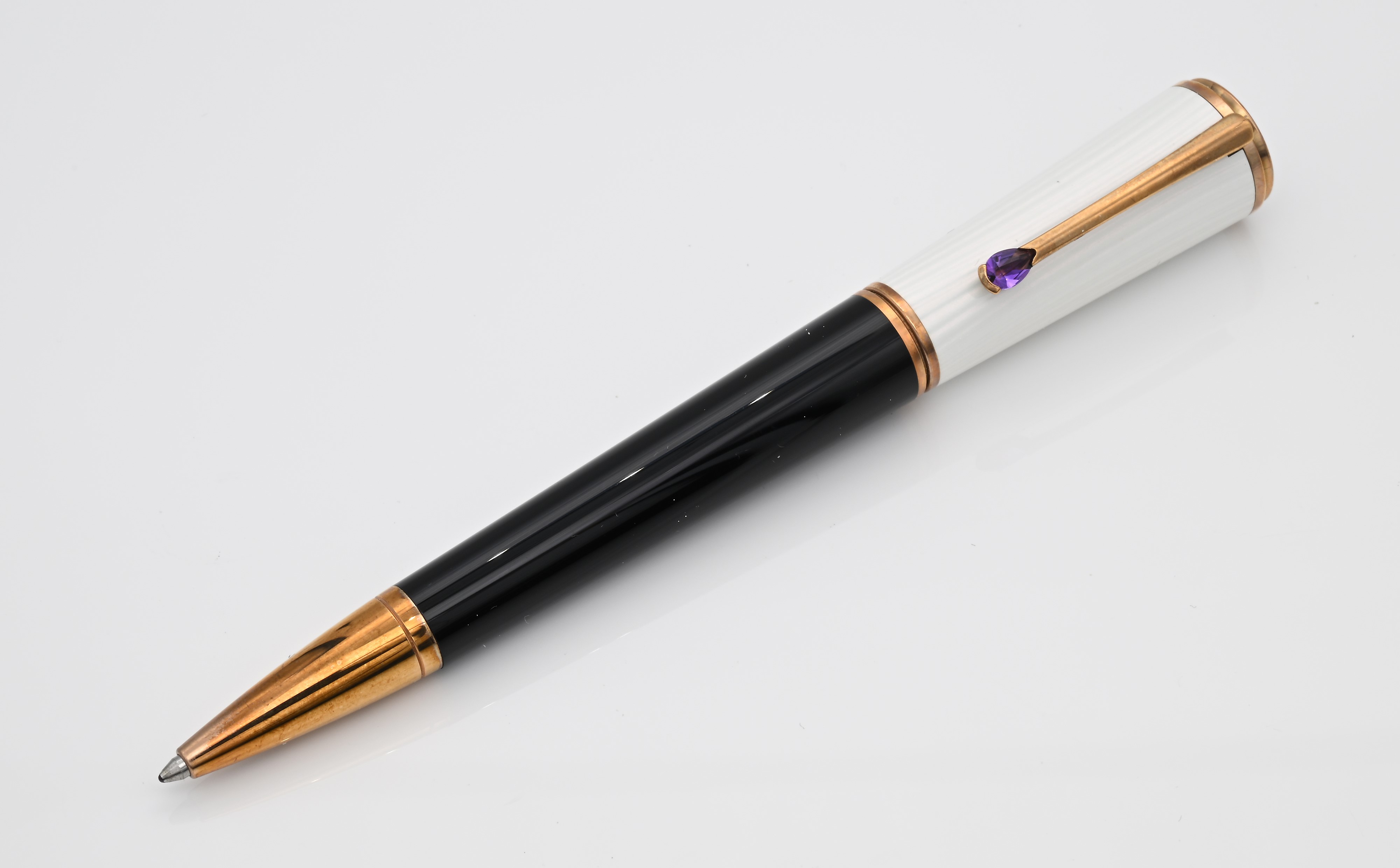 Montblanc Ingrid Bergman la Donna Special Edition 104907 - Penna a Sfera in Resina Nera e Metallo...