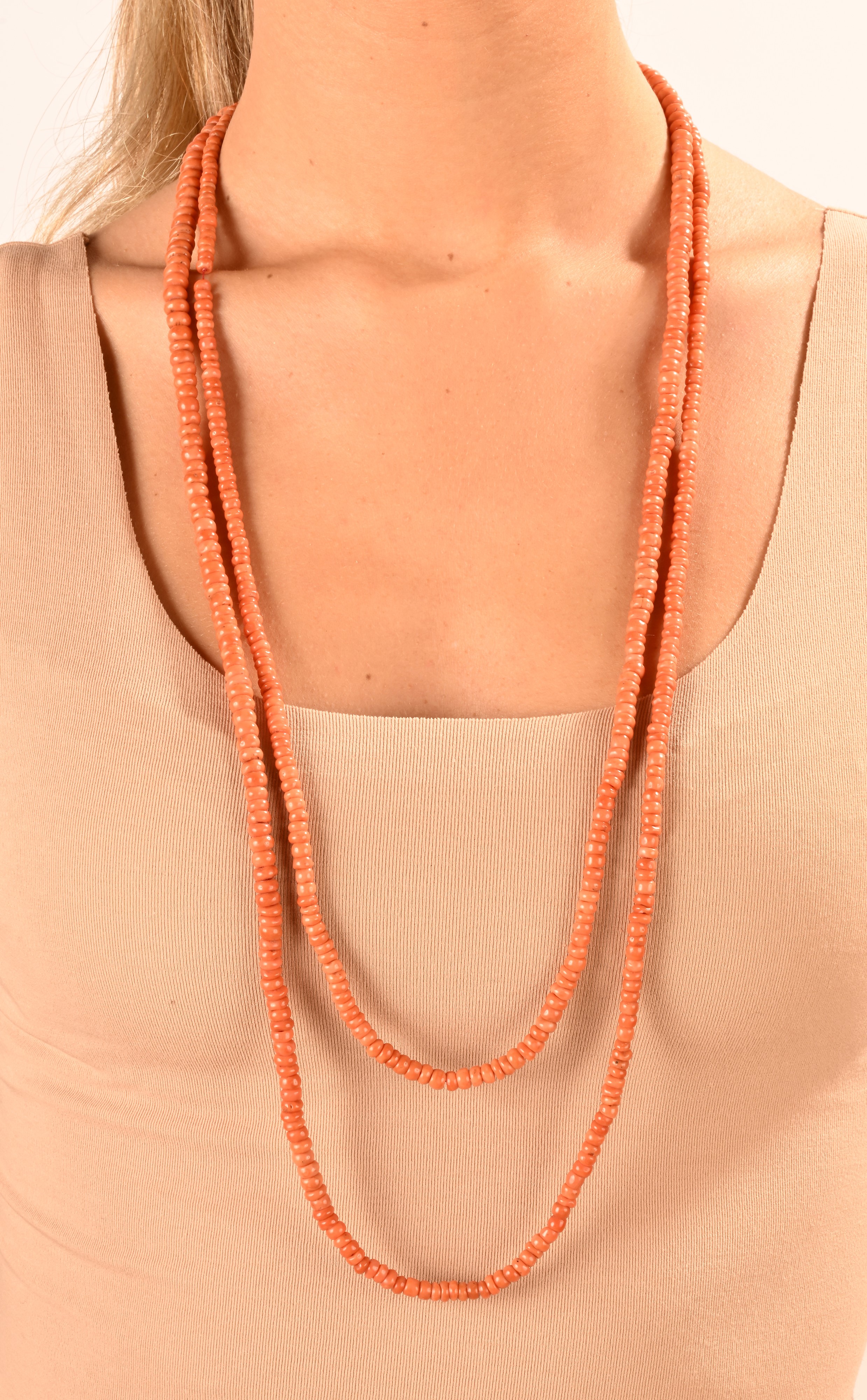 Lunga Collana in Corallo