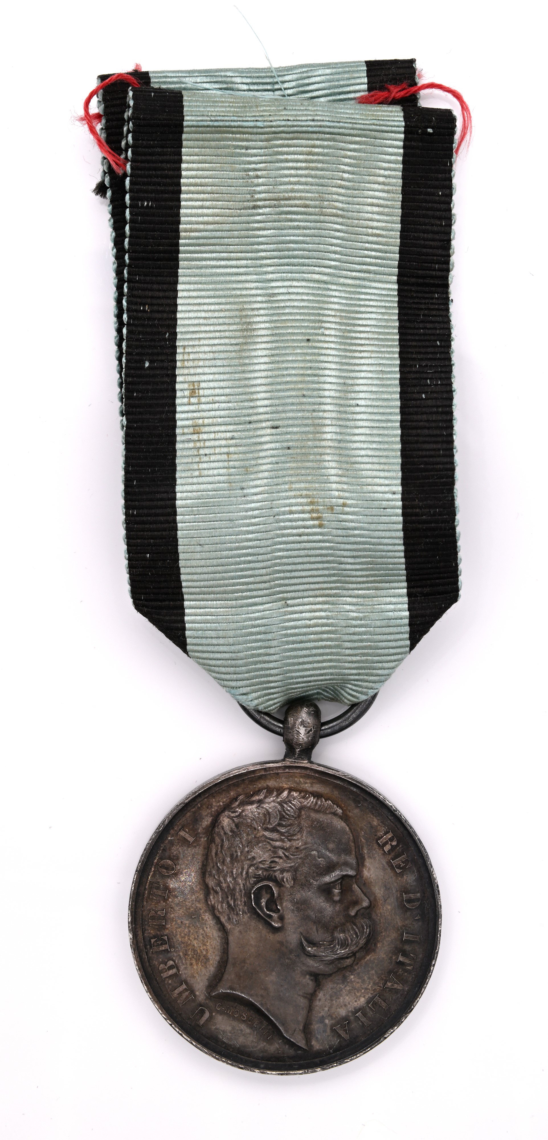 Carlo Moscetti - Medaglia in Argento ai Benemeriti della Salute Pubblica Anno 1884 Umberto i Regn...