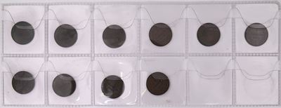 Lotto di 10 Monete da 1 Centesimo 1895 e 1896 Umberto i Regno D'italia