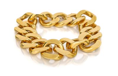 Weingrill Bracciale in Oro Giallo a Maglia a Groumette