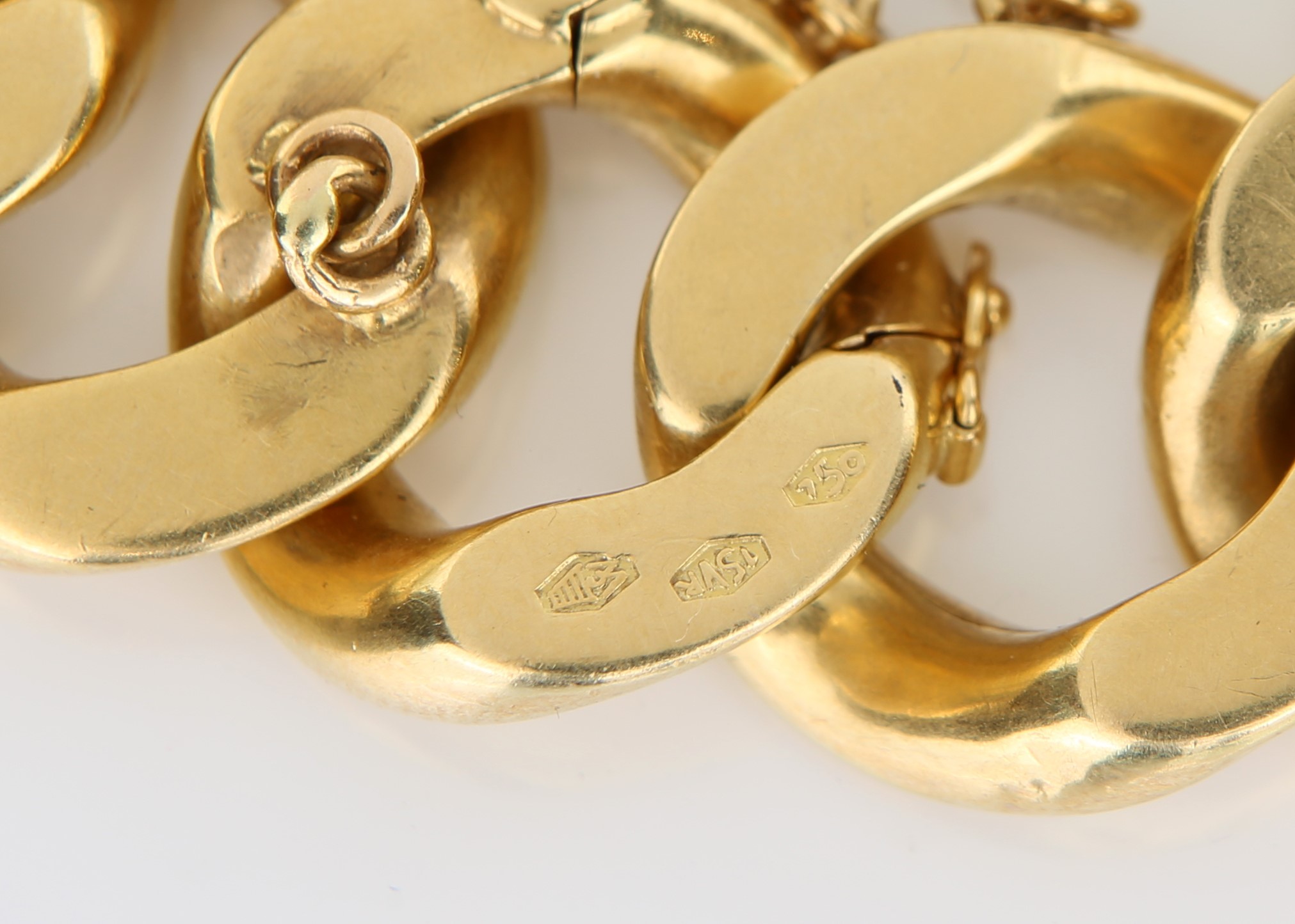 Weingrill Bracciale in Oro Giallo a Maglia a Groumette