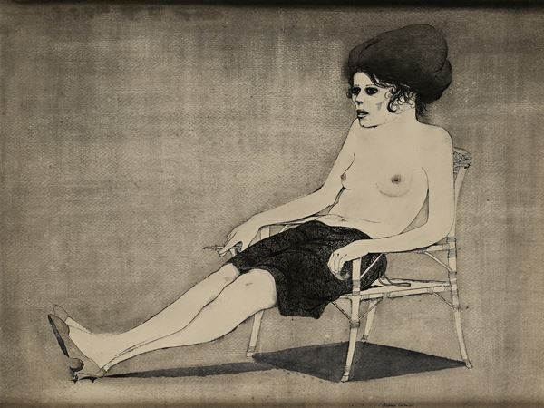Bruno Caruso - Figura di donna seduta
