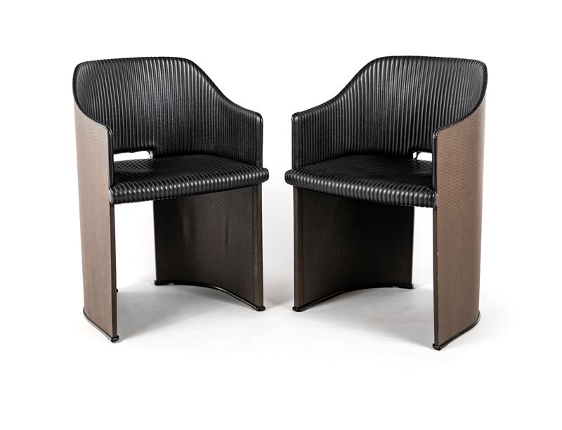 Afra e Tobia Scarpa - Due Poltroncine 8551 dalla Serie Artona per Maxalto B&b