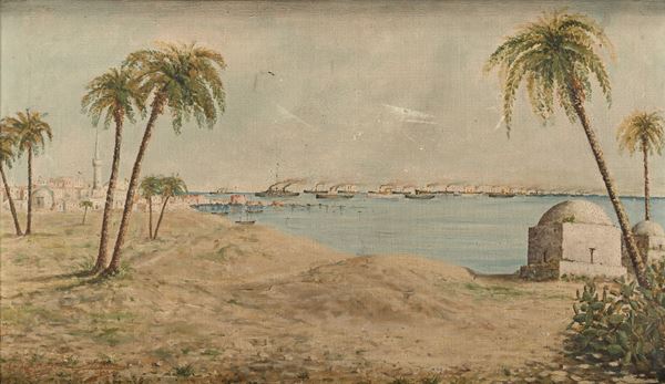 Tripoli, 'Dalle tombe dei Karamanli ammirando l'imponente convoglio / 12 ottobre 1911' 