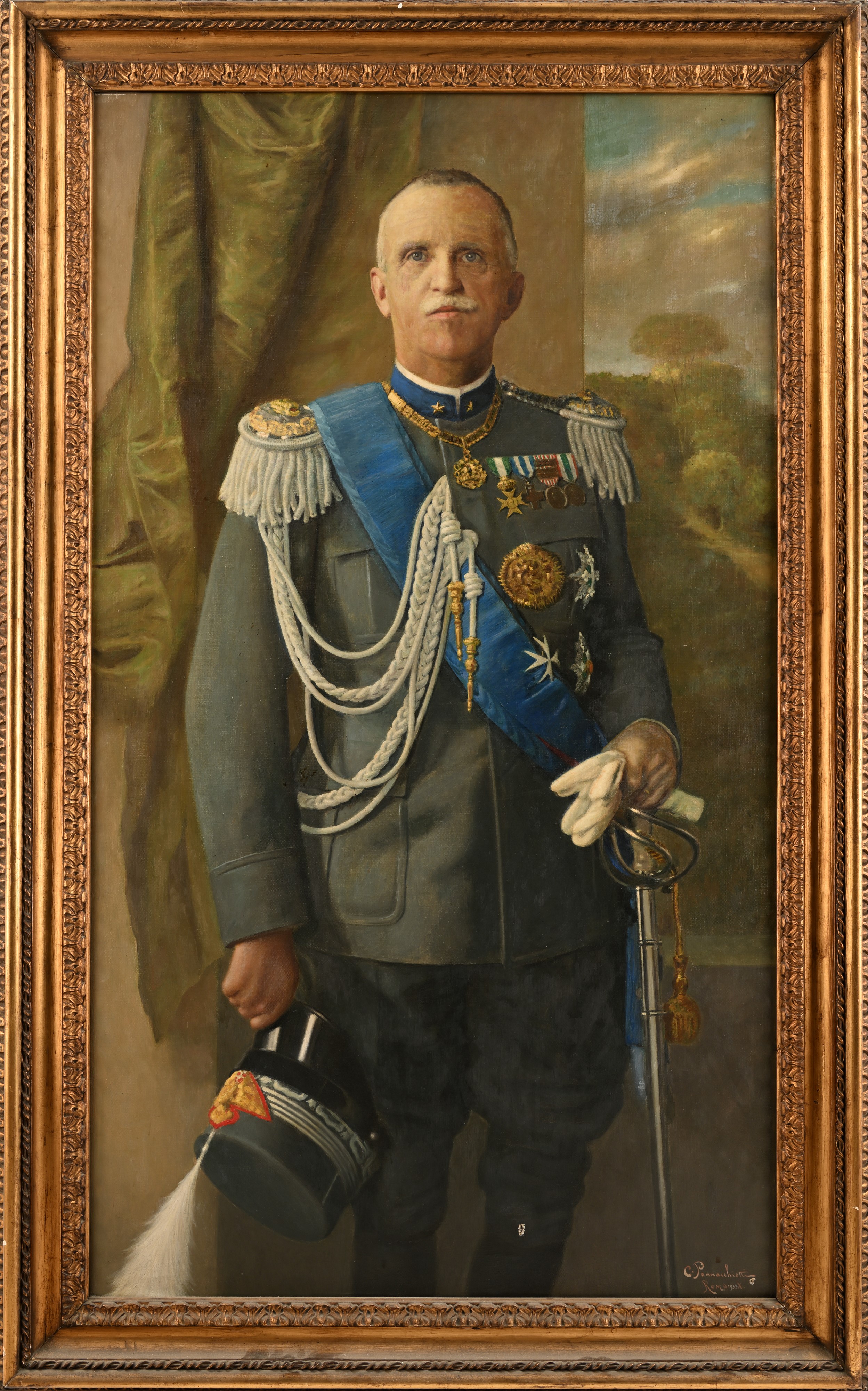 Carlo Pennacchietti - Ritratto di Vittorio Emanuele III di Savoia Re D'italia