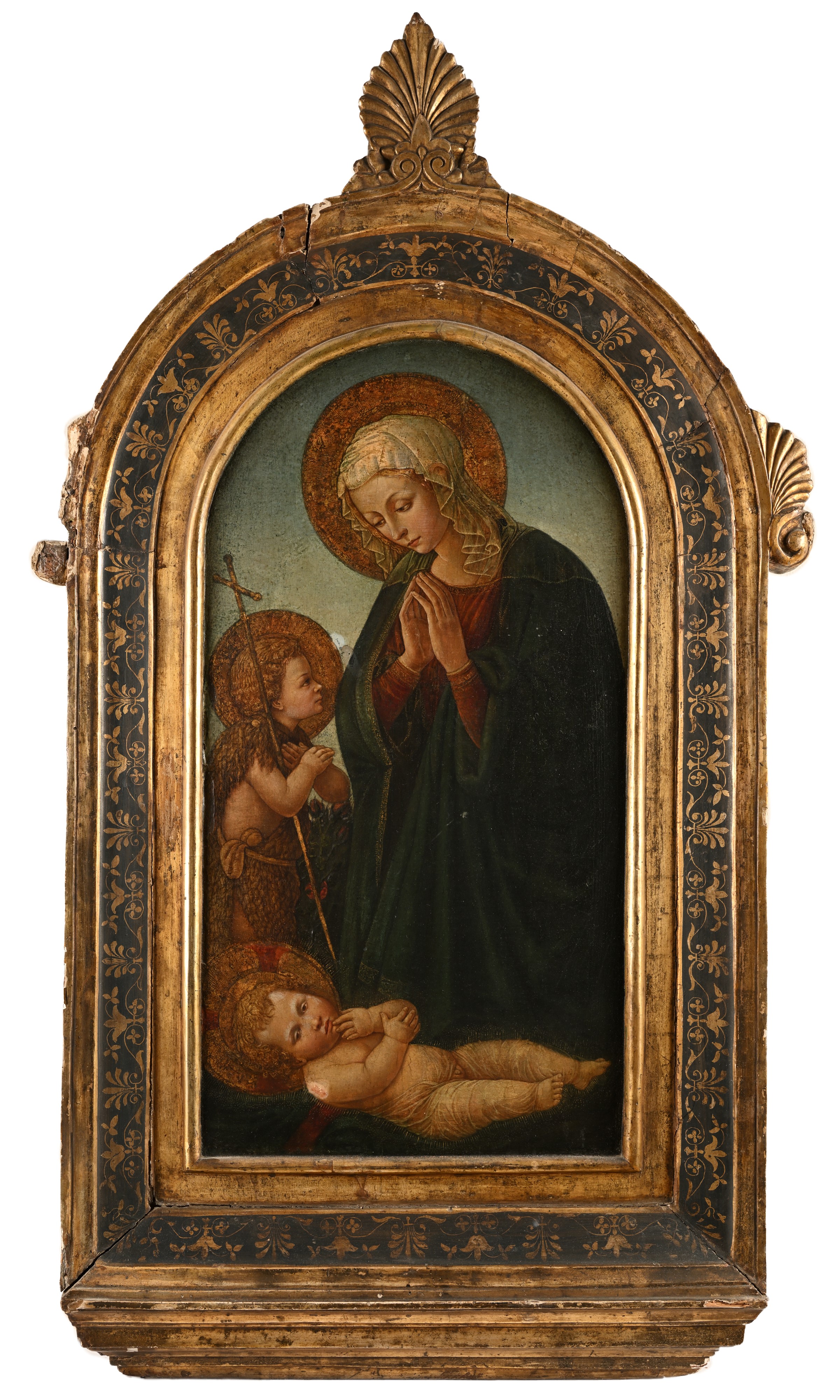 Scuola Fiorentina del XVI Secolo - Madonna Col Bambino e San Giovannino