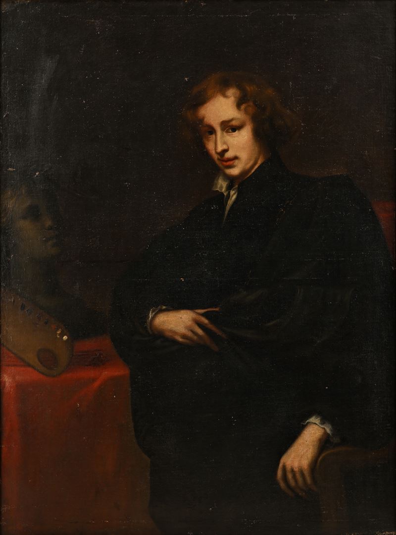 Pittore del XVIII Secolo - Ritratto del Giovane Antoon Van Dyck
