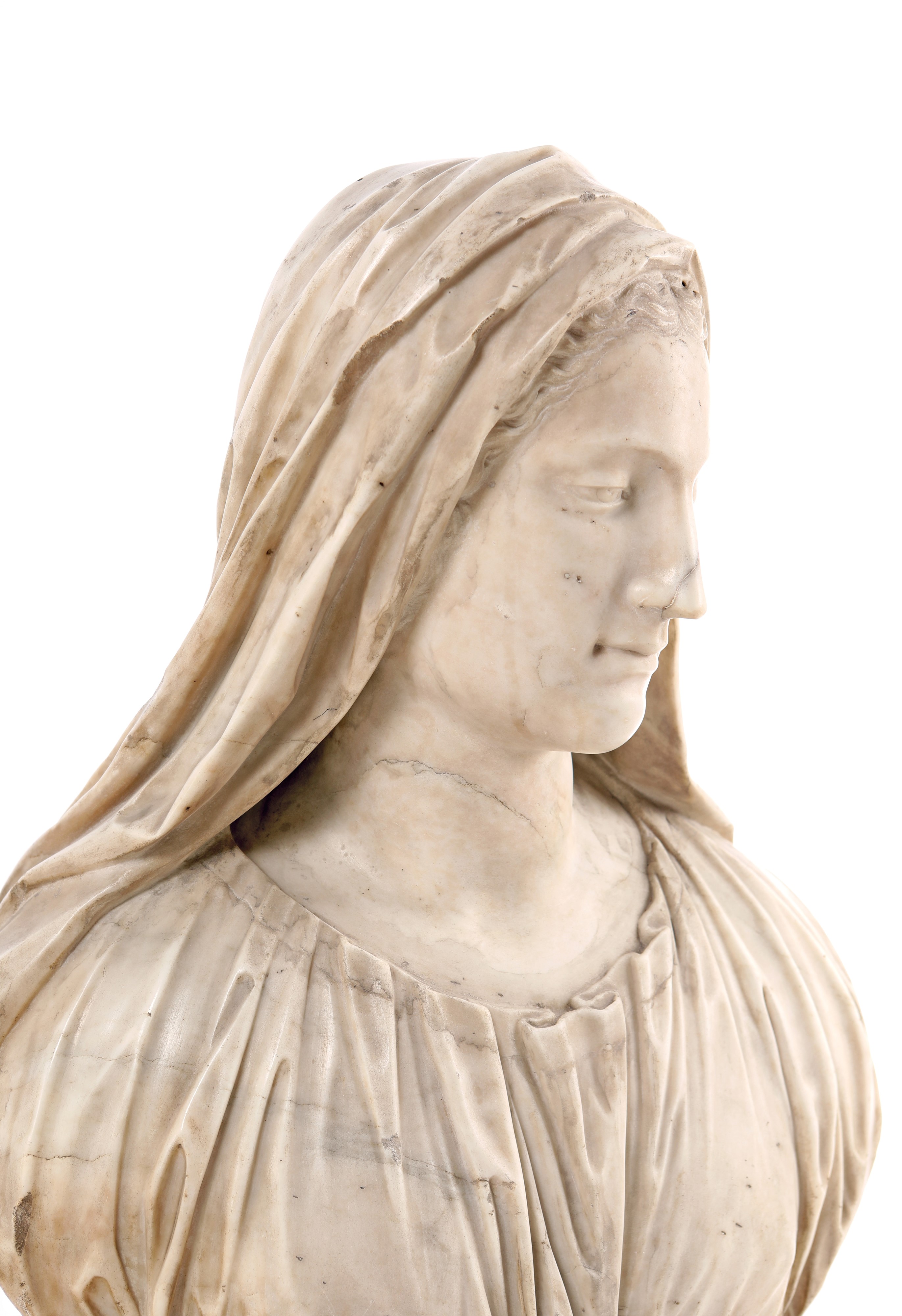 Scultore Barocco Italiano, Fine XVI/inizi XVII Secolo - Busto di Vestale
