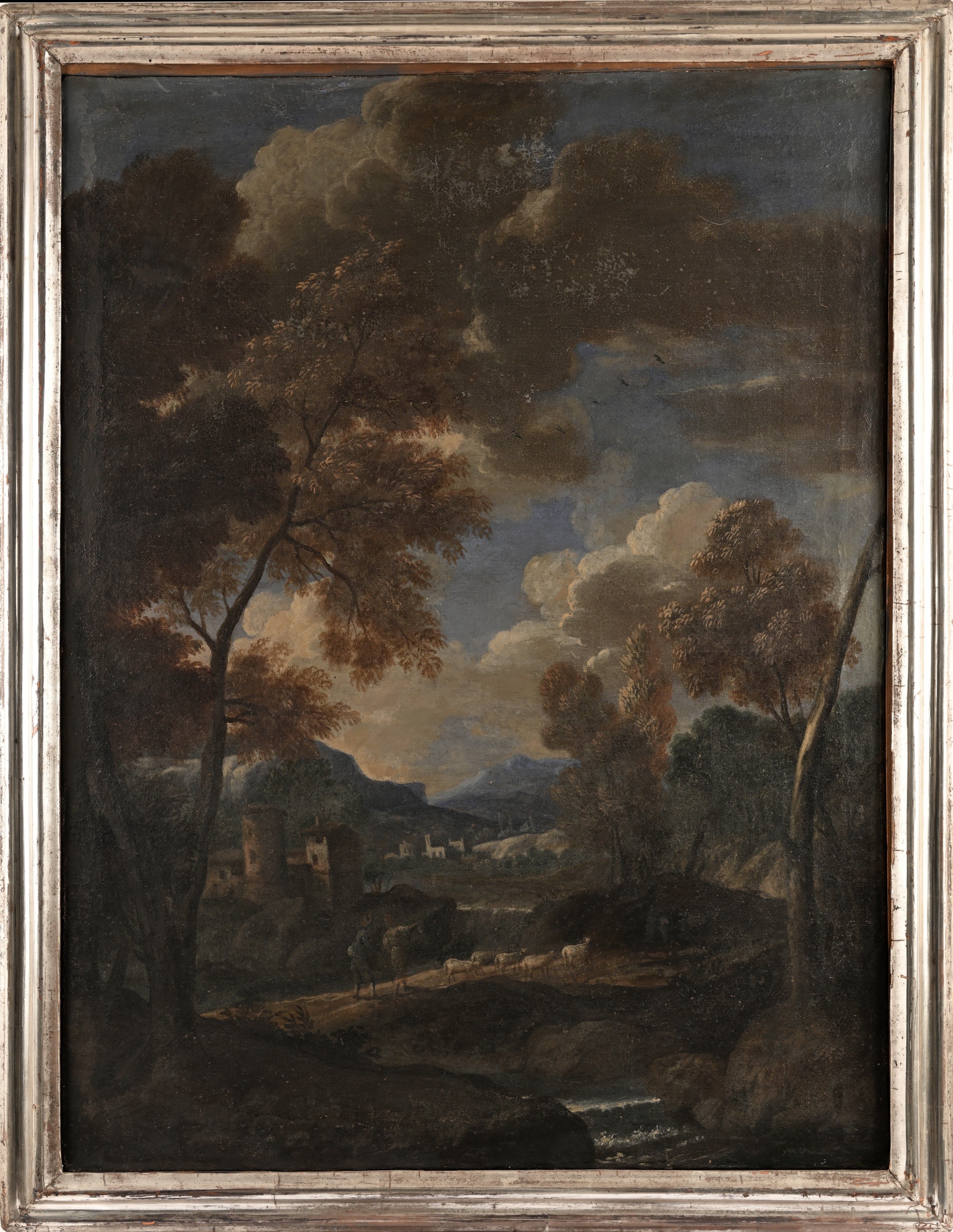 Scuola Romana del XVII/XVIII Secolo - Coppia di Paesaggi