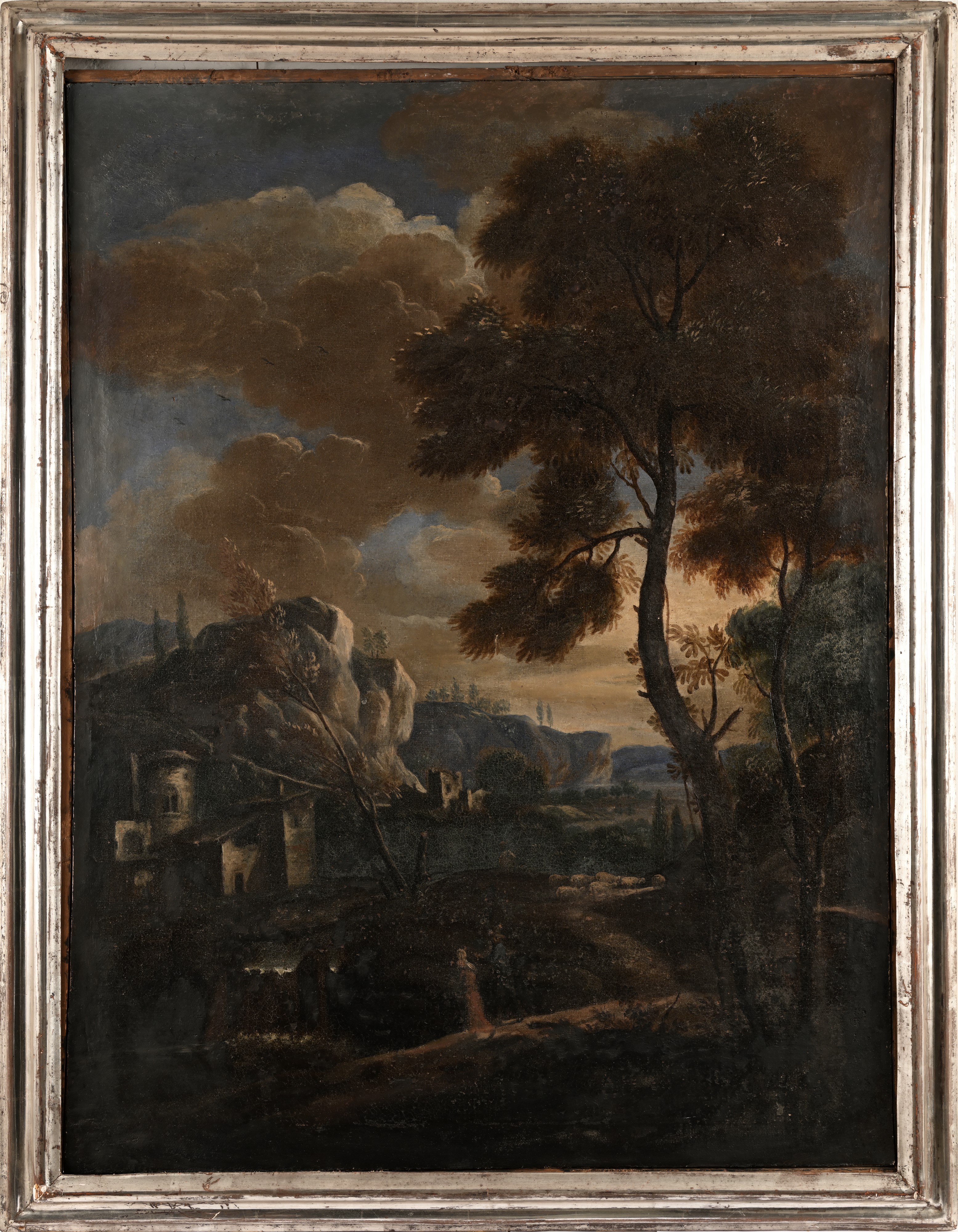 Scuola Romana del XVII/XVIII Secolo - Coppia di Paesaggi