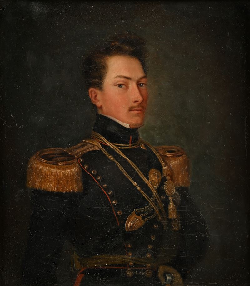Scuola Francese del XIX Secolo - 'ritratto di Ferdinand De Regard De Clermont De Vars, Capitano d...