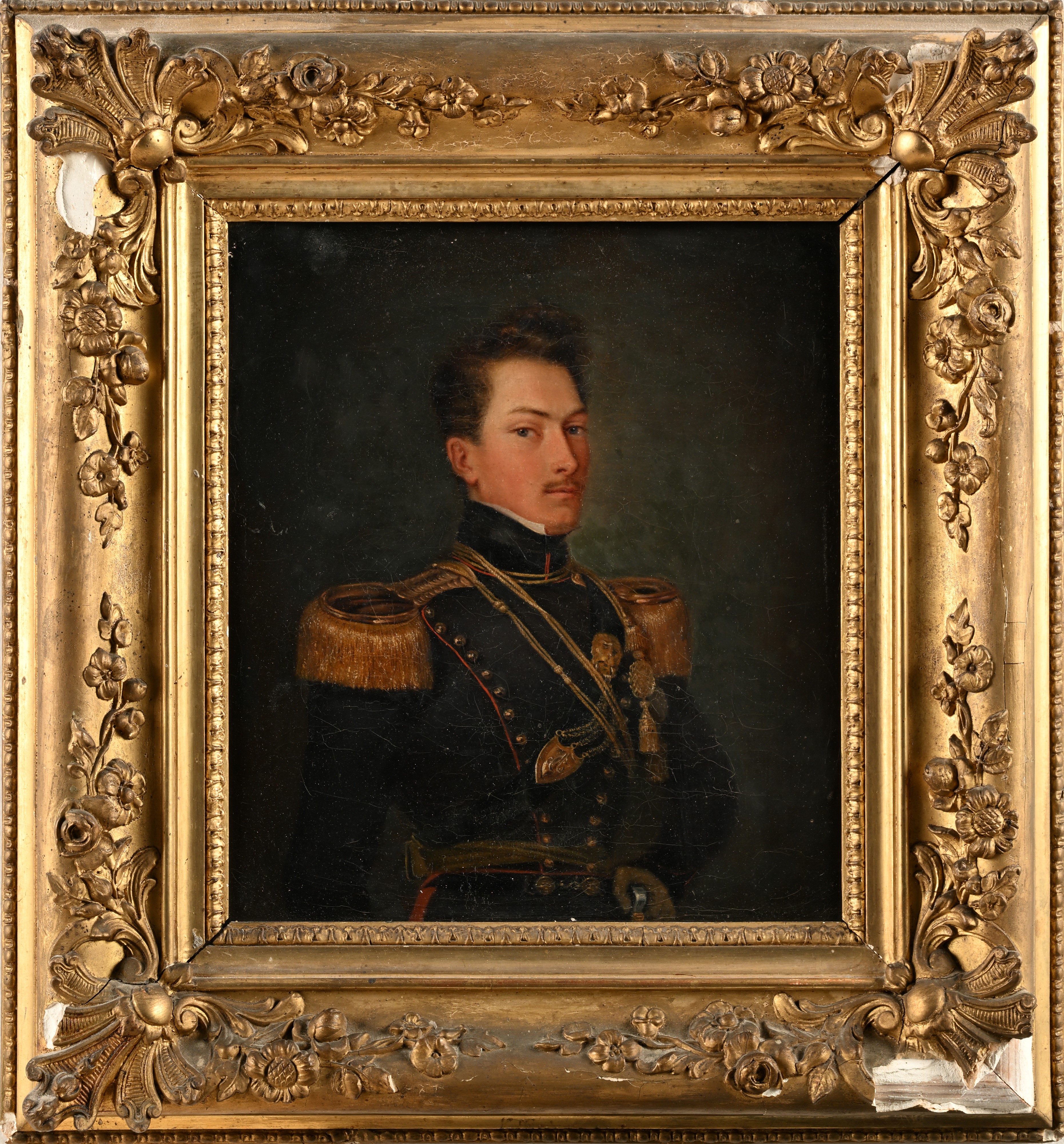 Scuola Francese del XIX Secolo - 'ritratto di Ferdinand De Regard De Clermont De Vars, Capitano d...