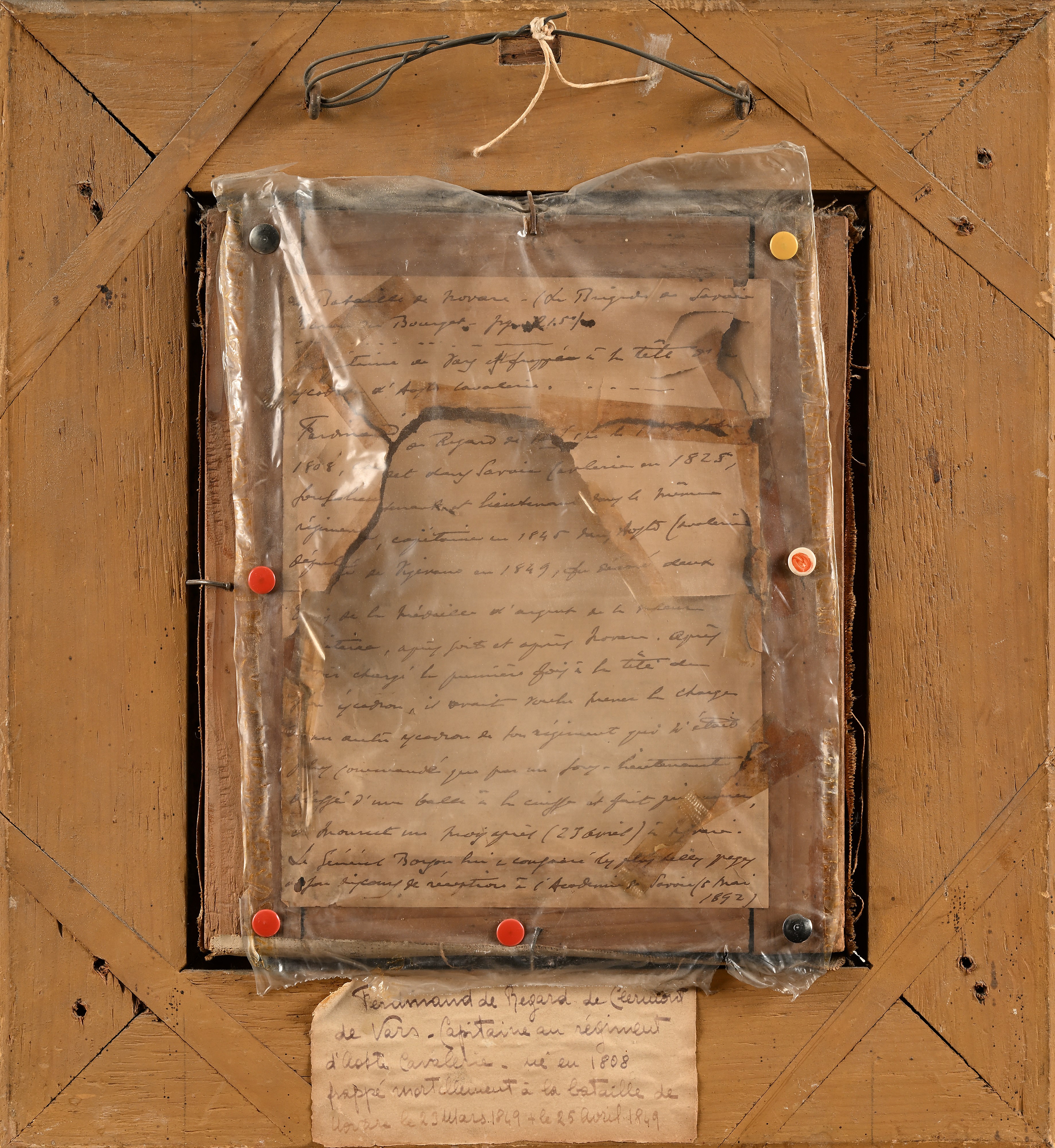 Scuola Francese del XIX Secolo - 'ritratto di Ferdinand De Regard De Clermont De Vars, Capitano d...