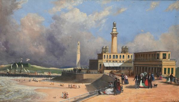 Veduta della spiaggia di Ostenda