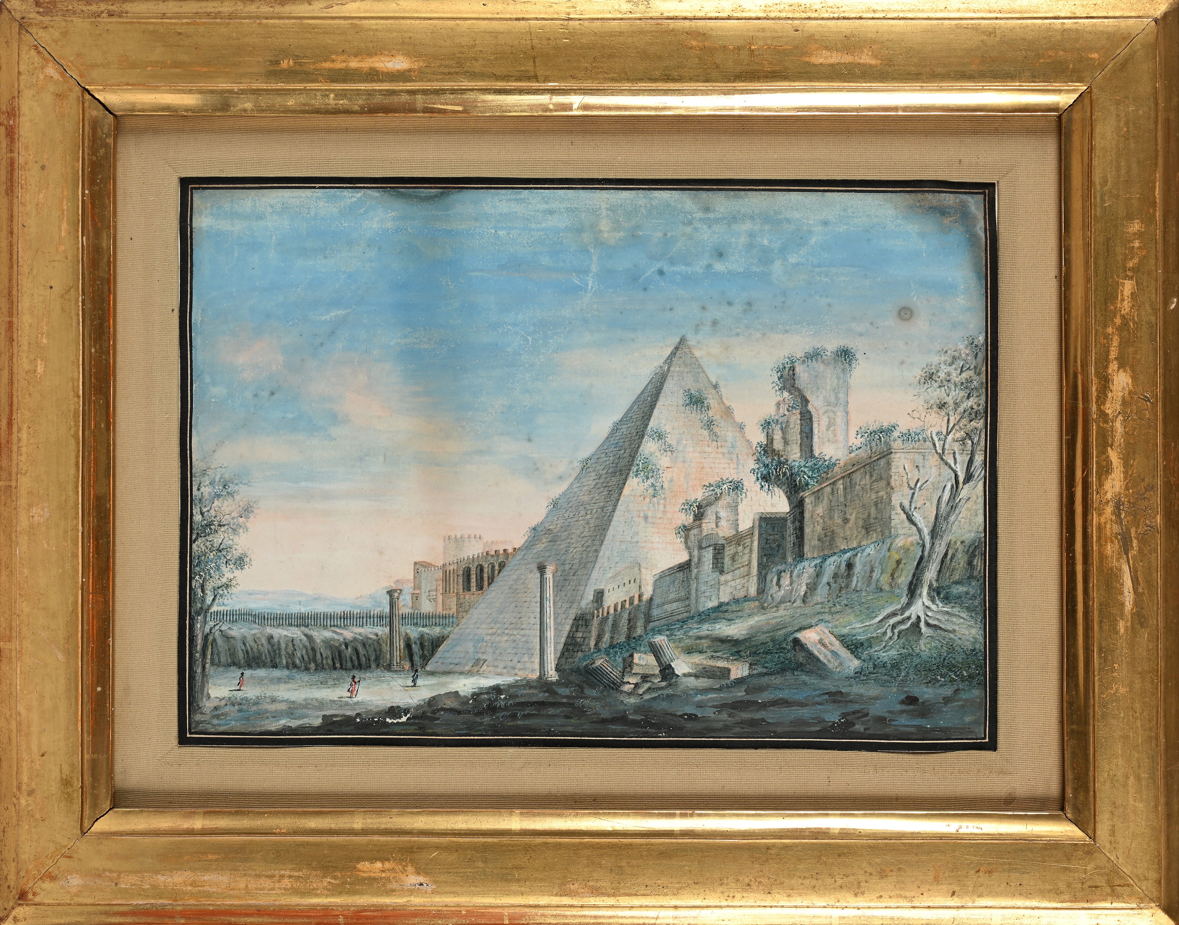 Scuola Romana della Fine del XVIII Secolo - “vedute di Monumenti Classici Dell’antica Roma”
