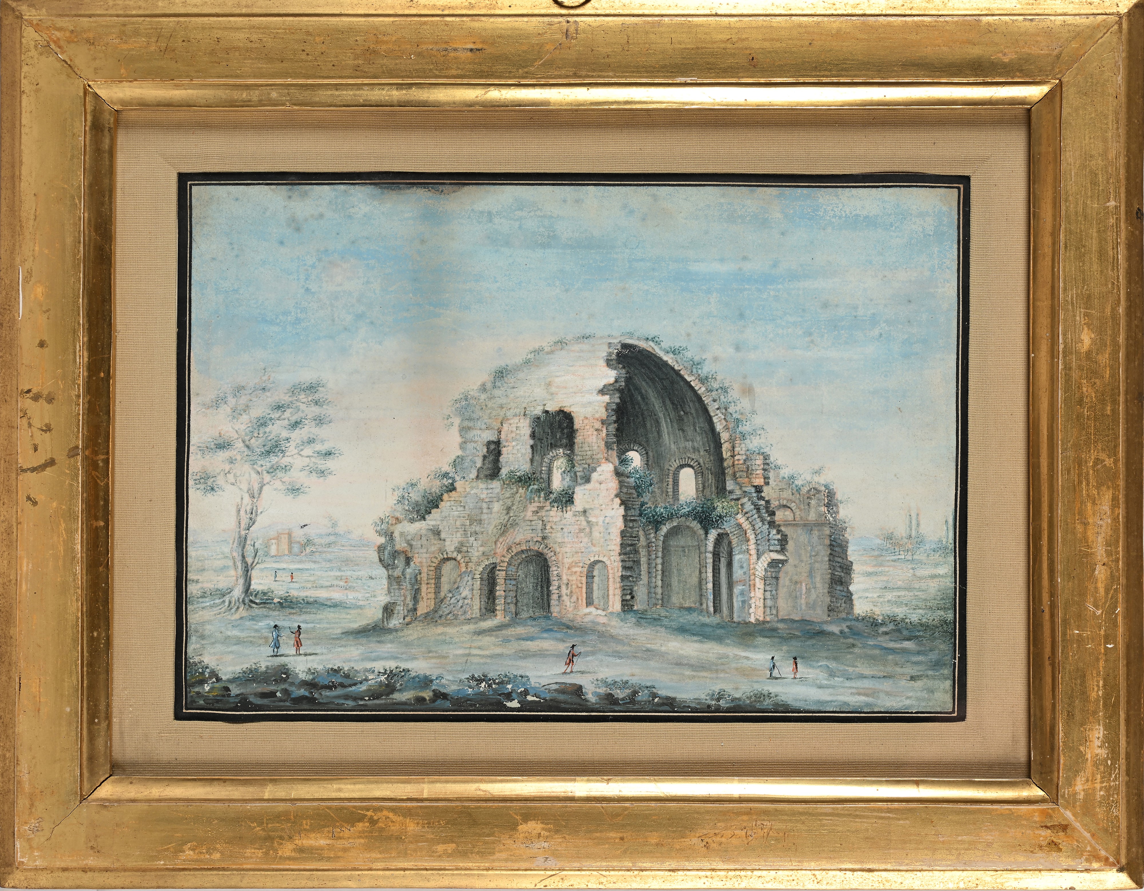 Scuola Romana della Fine del XVIII Secolo - “vedute di Monumenti Classici Dell’antica Roma”