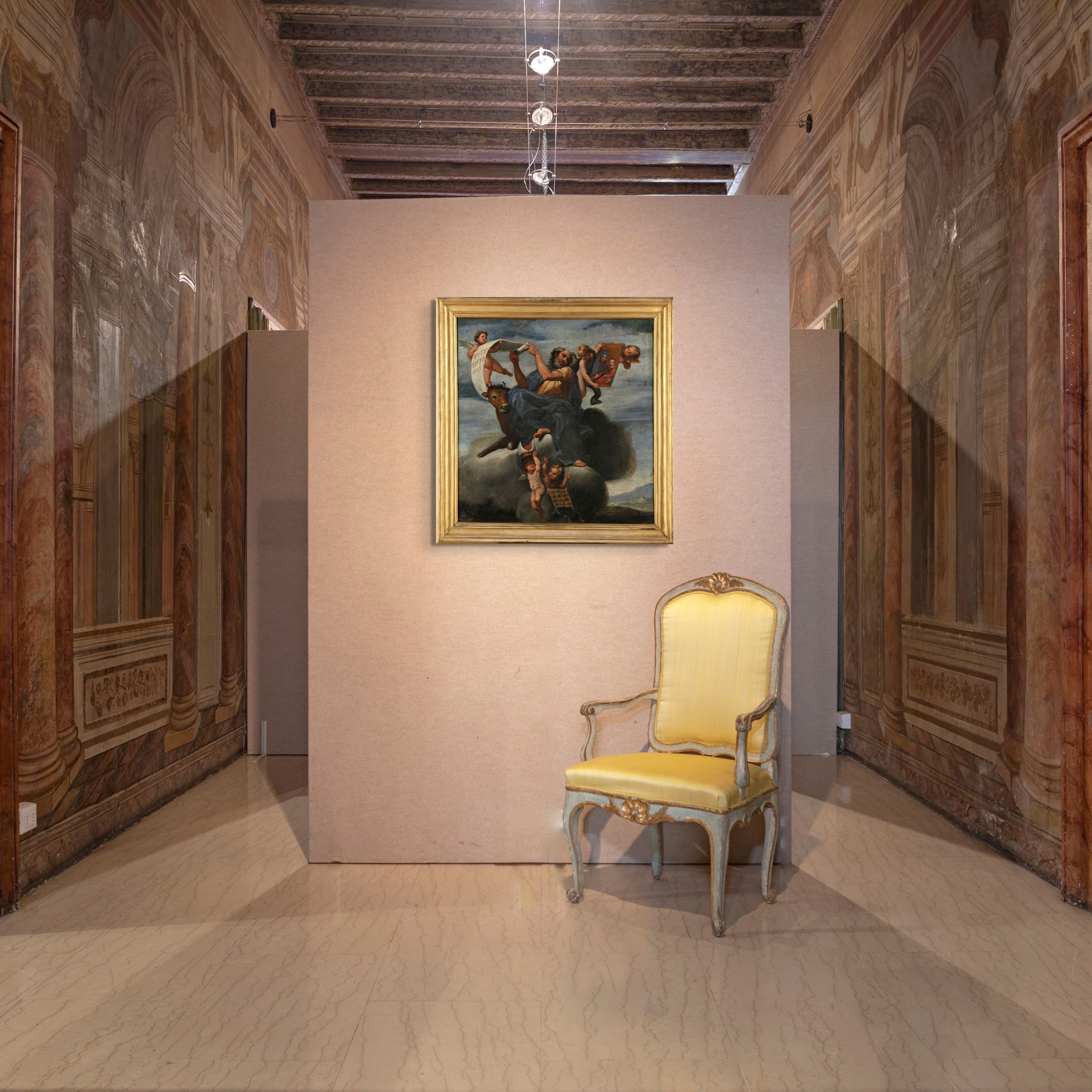 Pittore Napoletano del XVII Secolo - San Luca Evangelista