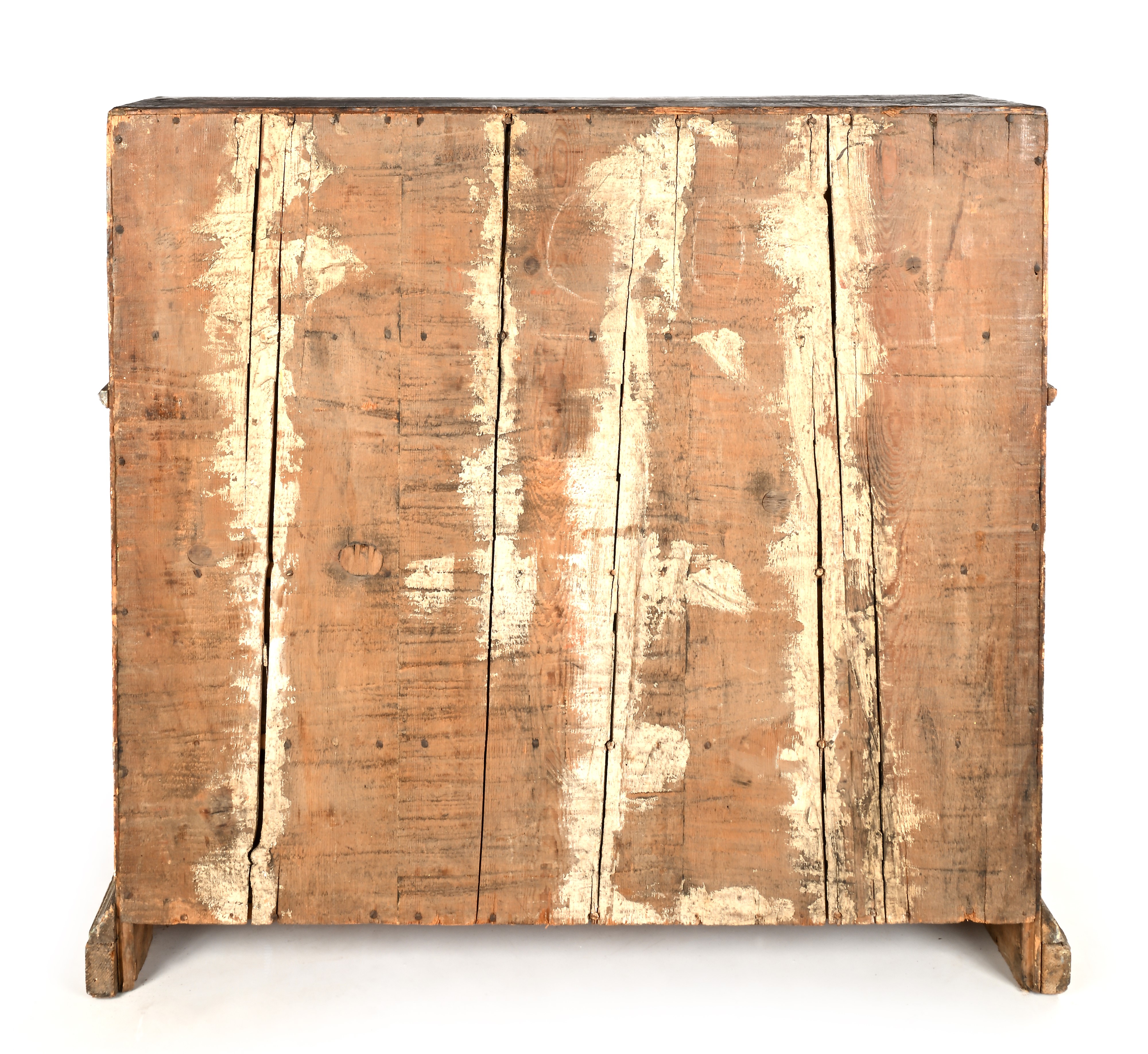 Cassettone a ribalta in legno laccato e dipinto, Veneto, XVIII secolo