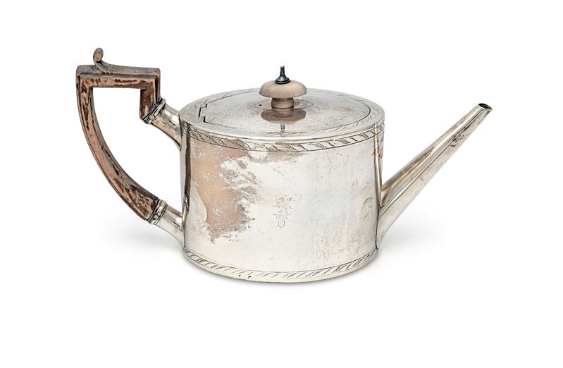 Teiera in Argento, Londra, 1787, Robert Hennel