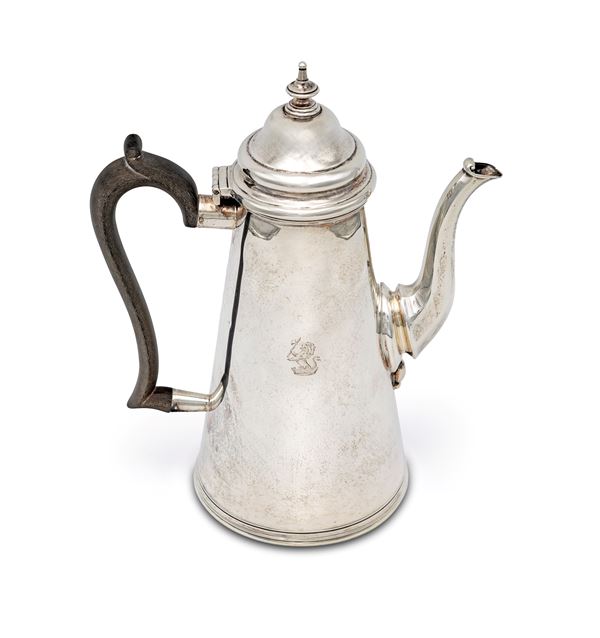 Caffettiera in argento, Londra, 1747