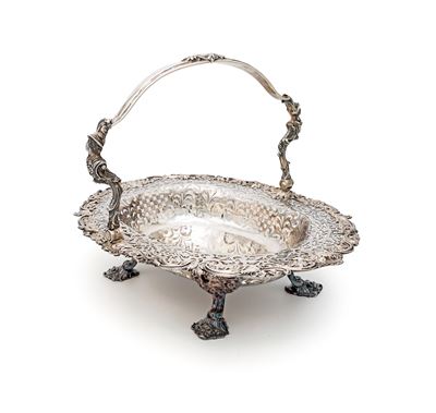 Grande Cestino in Argento, Londra 1752, Orafo Edward Aldridge