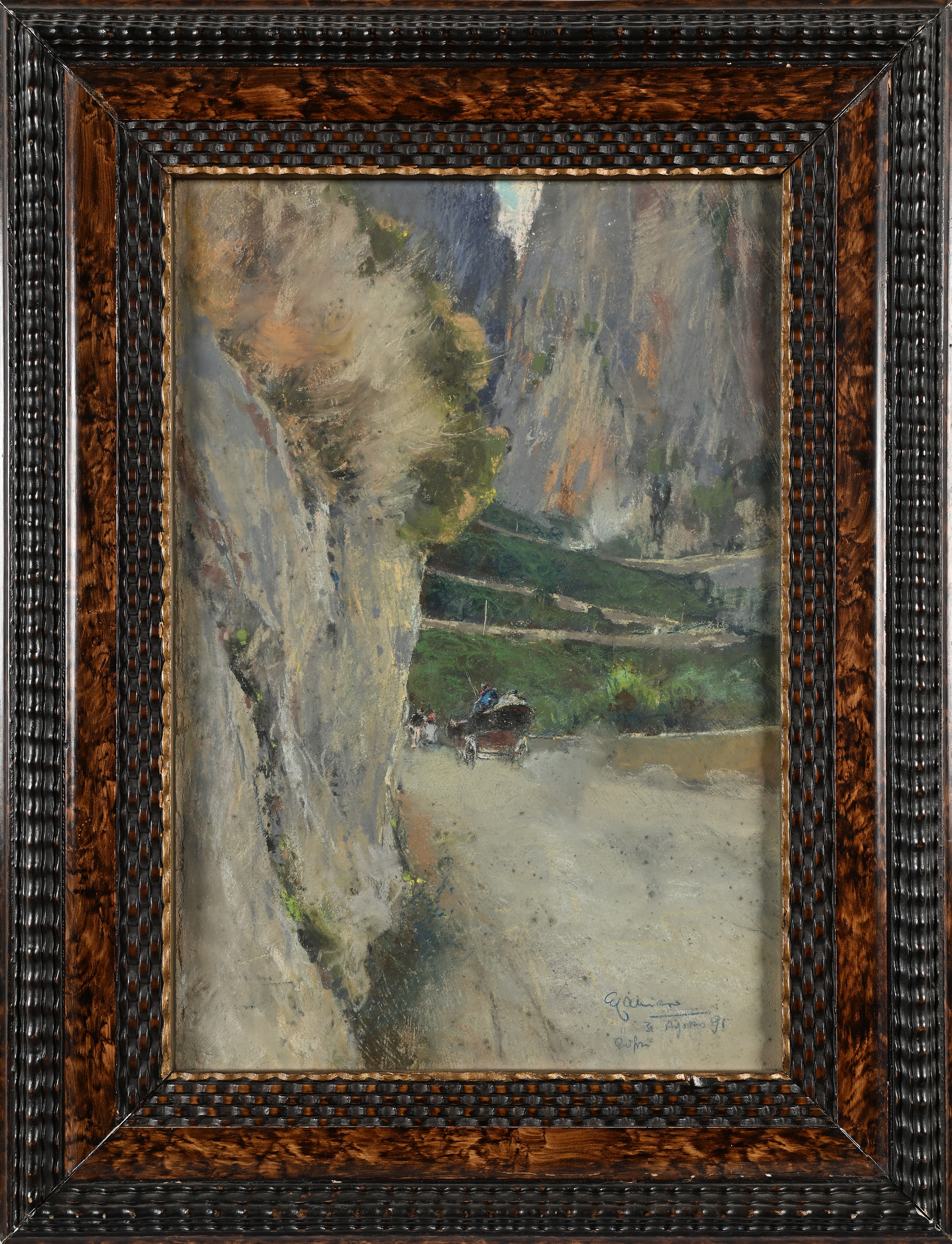 Giuseppe Casciaro - Capri, la Salita della Carrozza