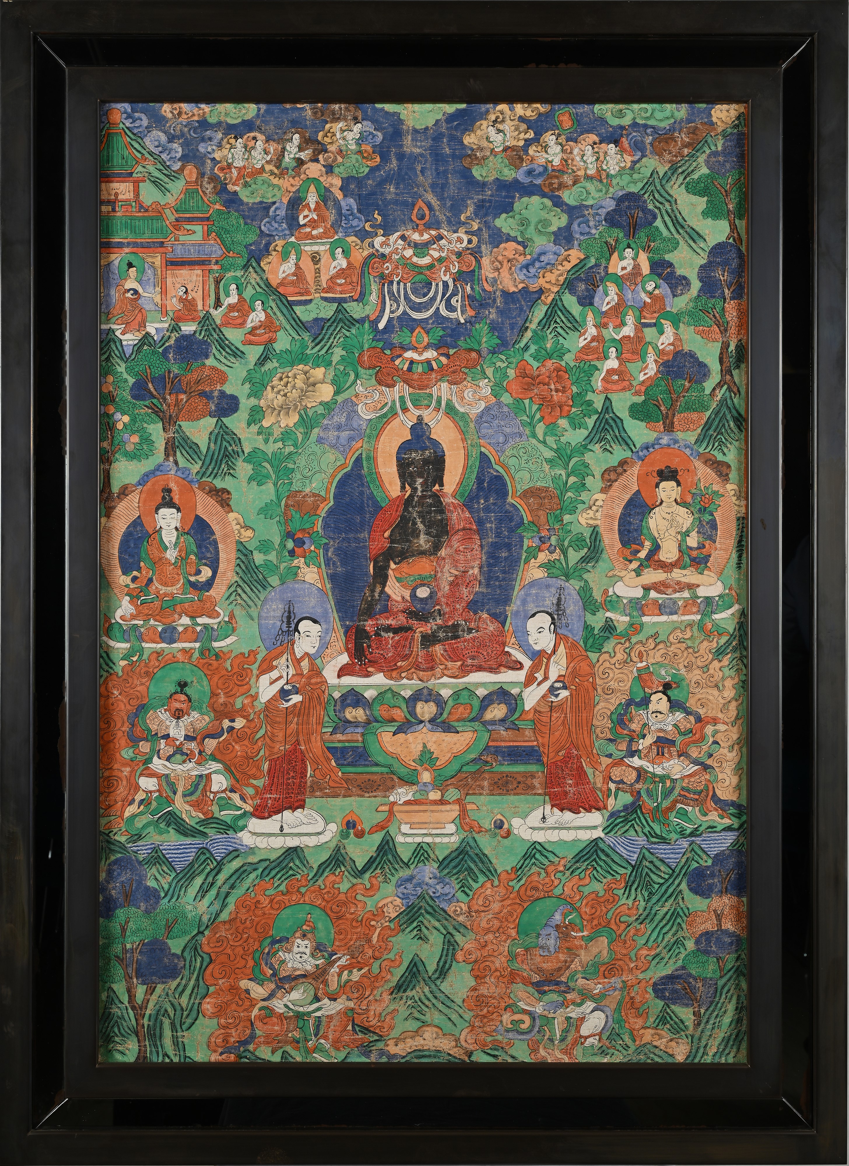 Antico Thangka Tibetano