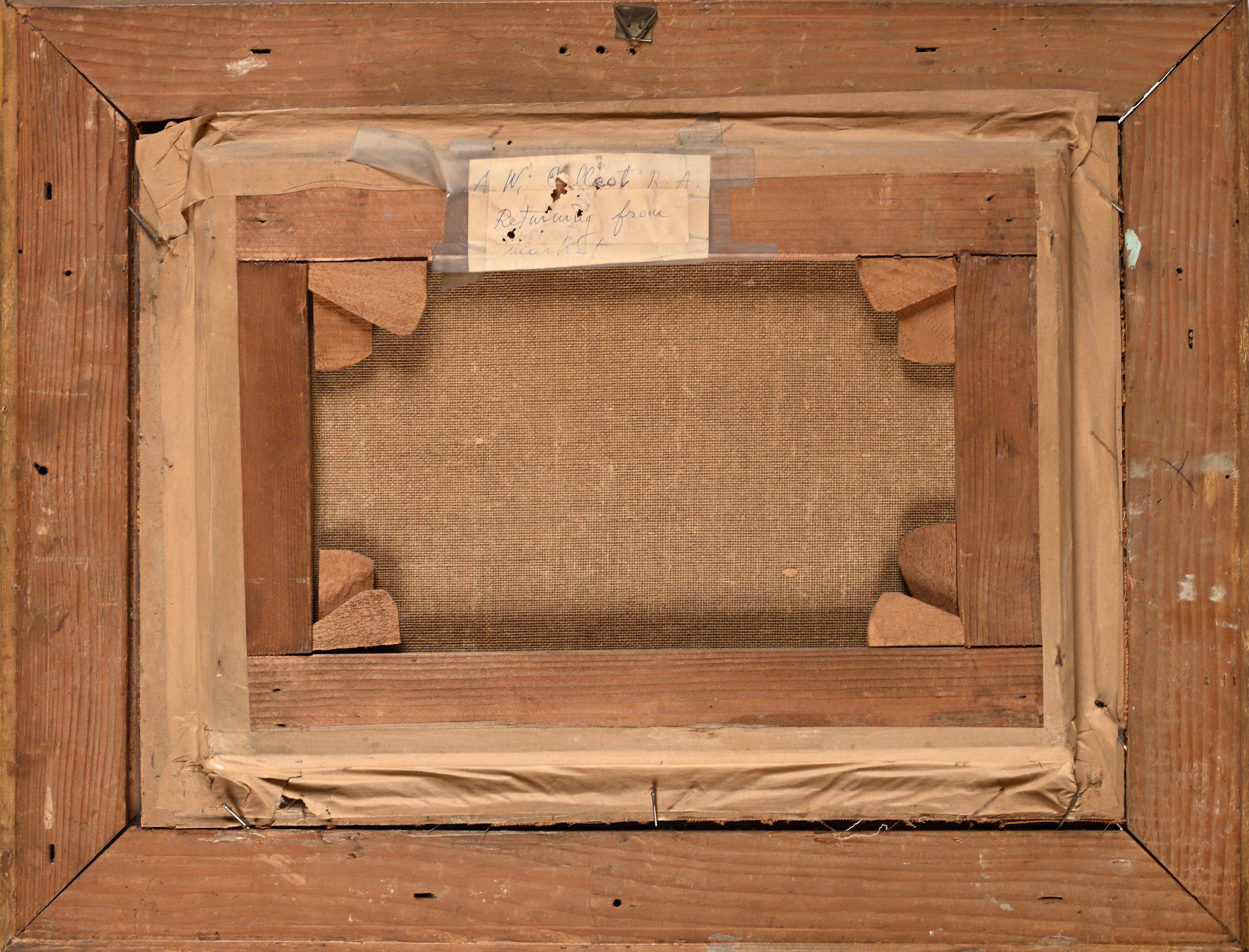 Sir Augustus Wall Callcott - Di ritorno dal mercato, olio su tela