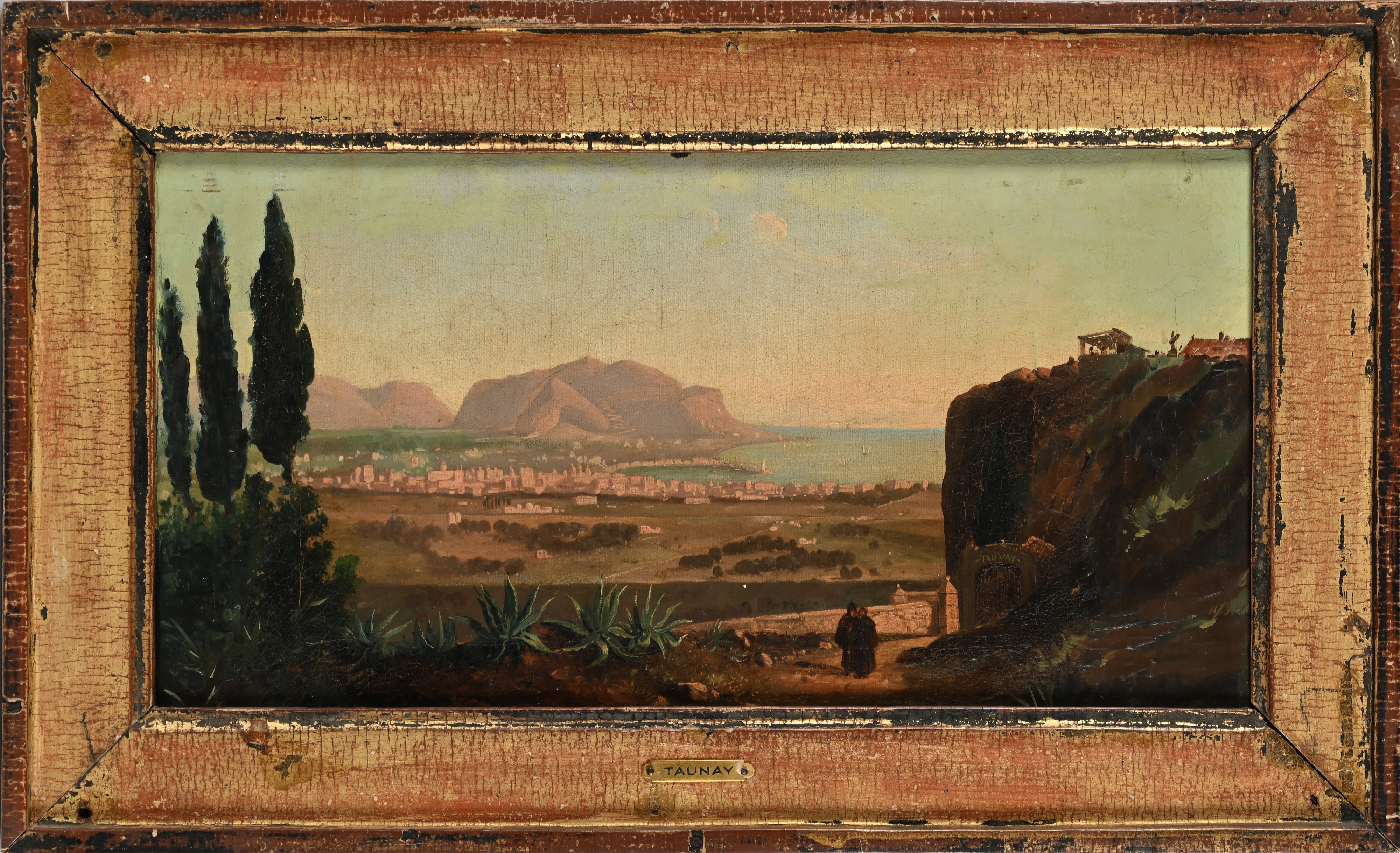 Nicolas Antoine Taunay - Veduta di Palermo con il Monte Pellegrino