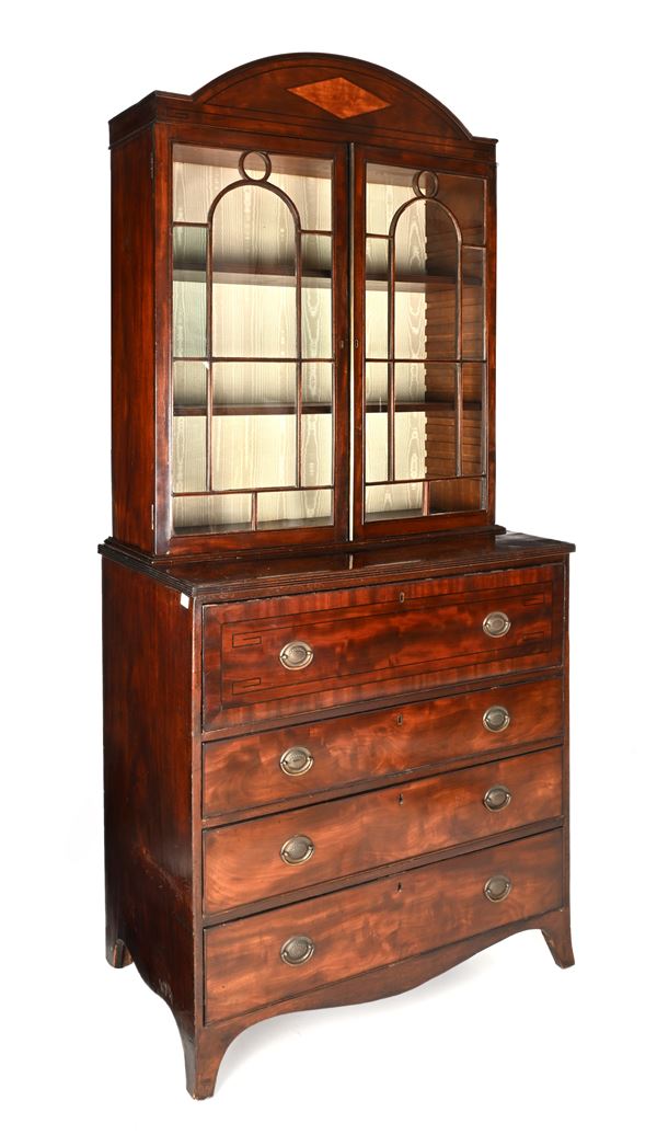 Book-case in mogano, Stati Uniti, XVIII secolo