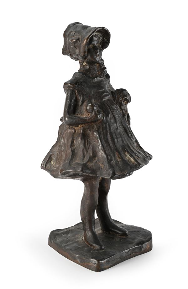 Bambina con cagnolino