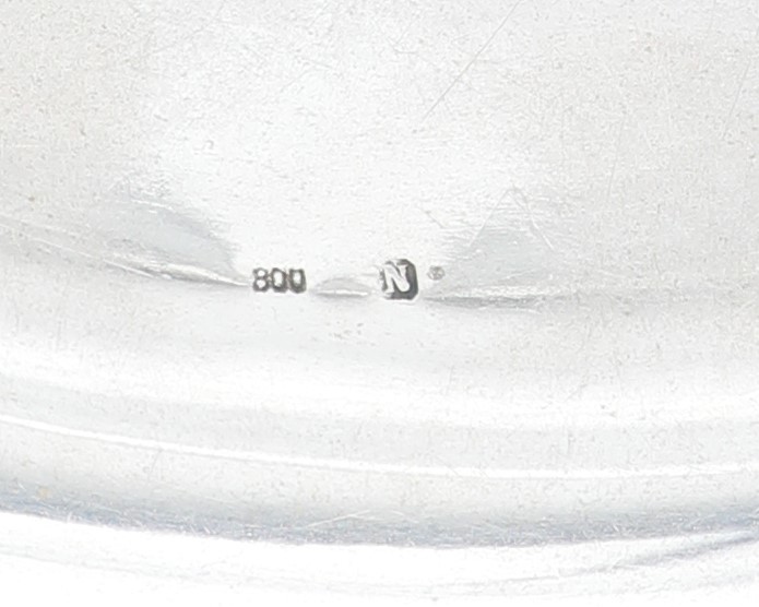 Zuppiera con Coperchio e Vassoio in Argento 800/000