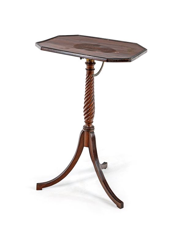 Tavolino da fumo in mogano d'epoca Regency, Inghilterra, inizi del XIX secolo