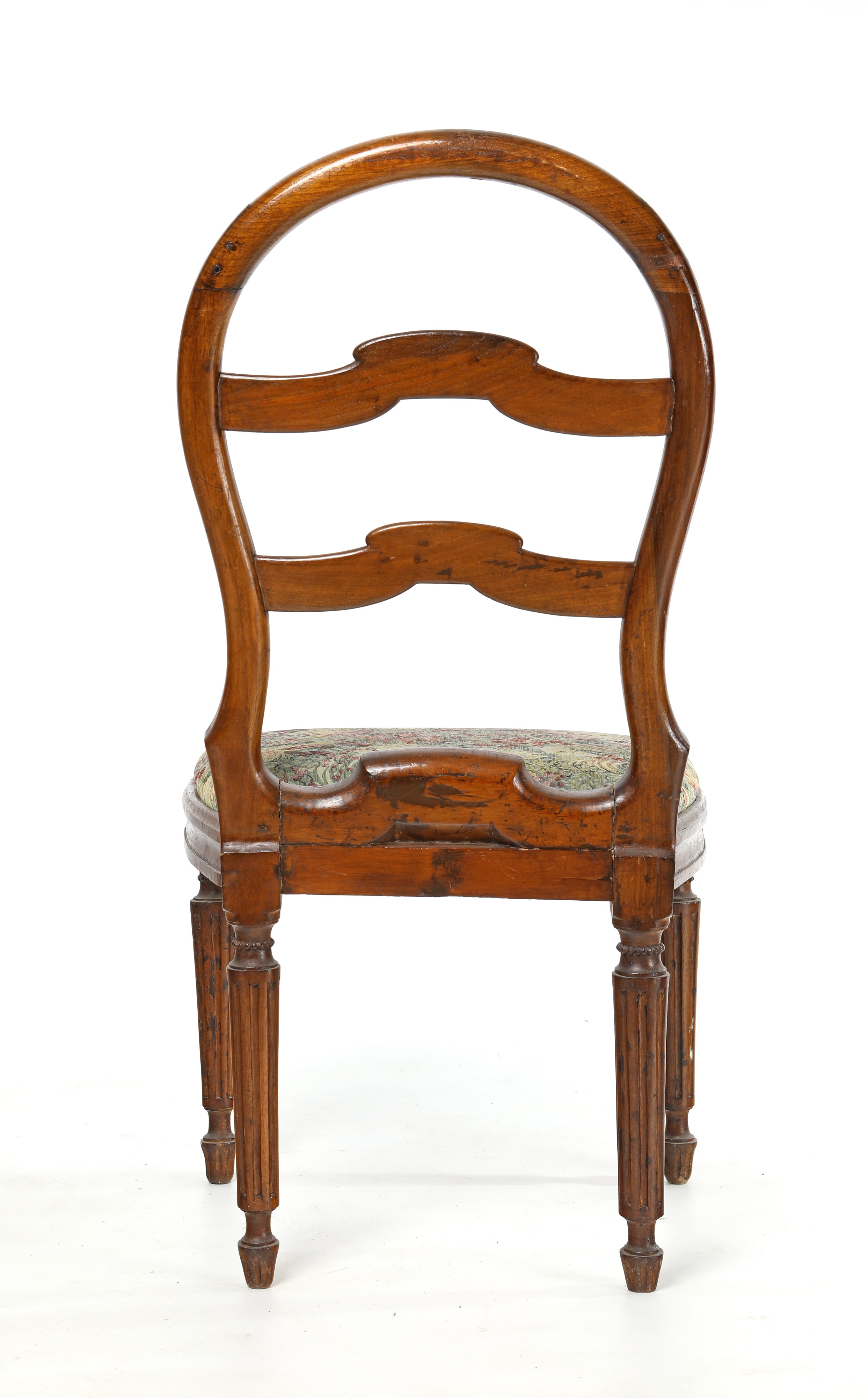 "ladder-back Chair" in Legno Patinato, Inghilterra, Fine XVIII Secolo