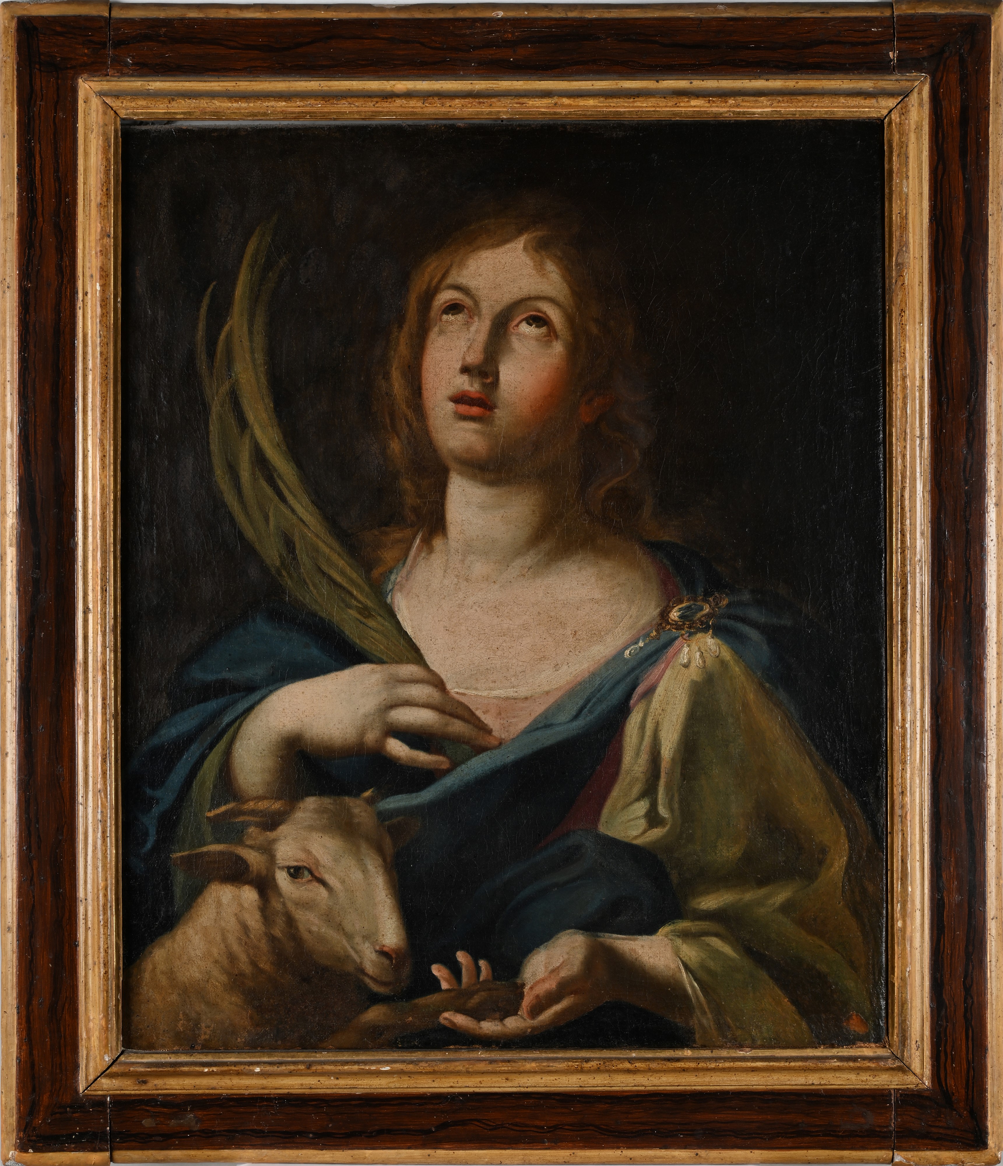 Pittore Napoletano del XVII Secolo - Sant'agnese