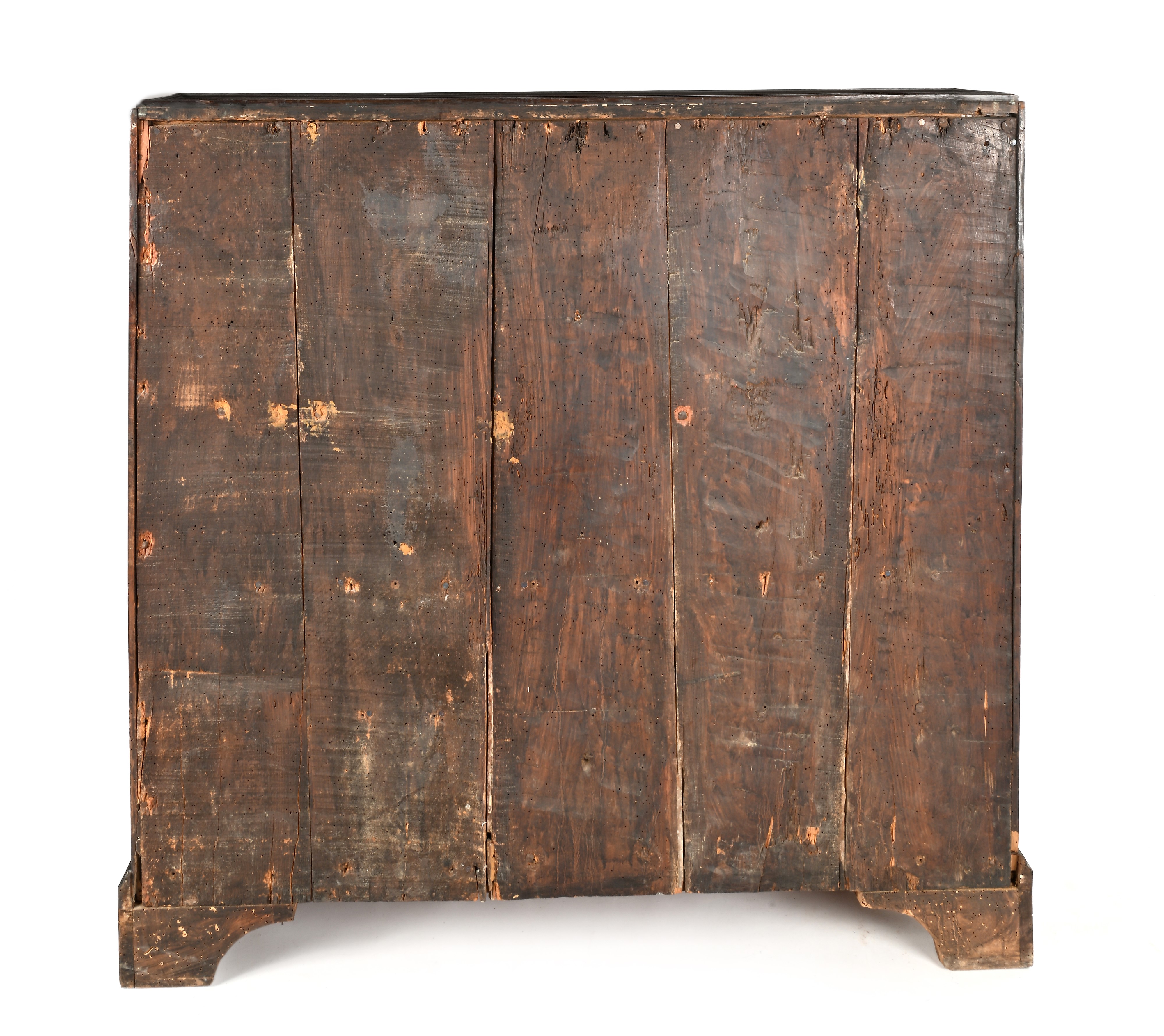 Cassettone a ribalta con filettature ed intarsi in legno di frutto, Olanda, XVIII secolo