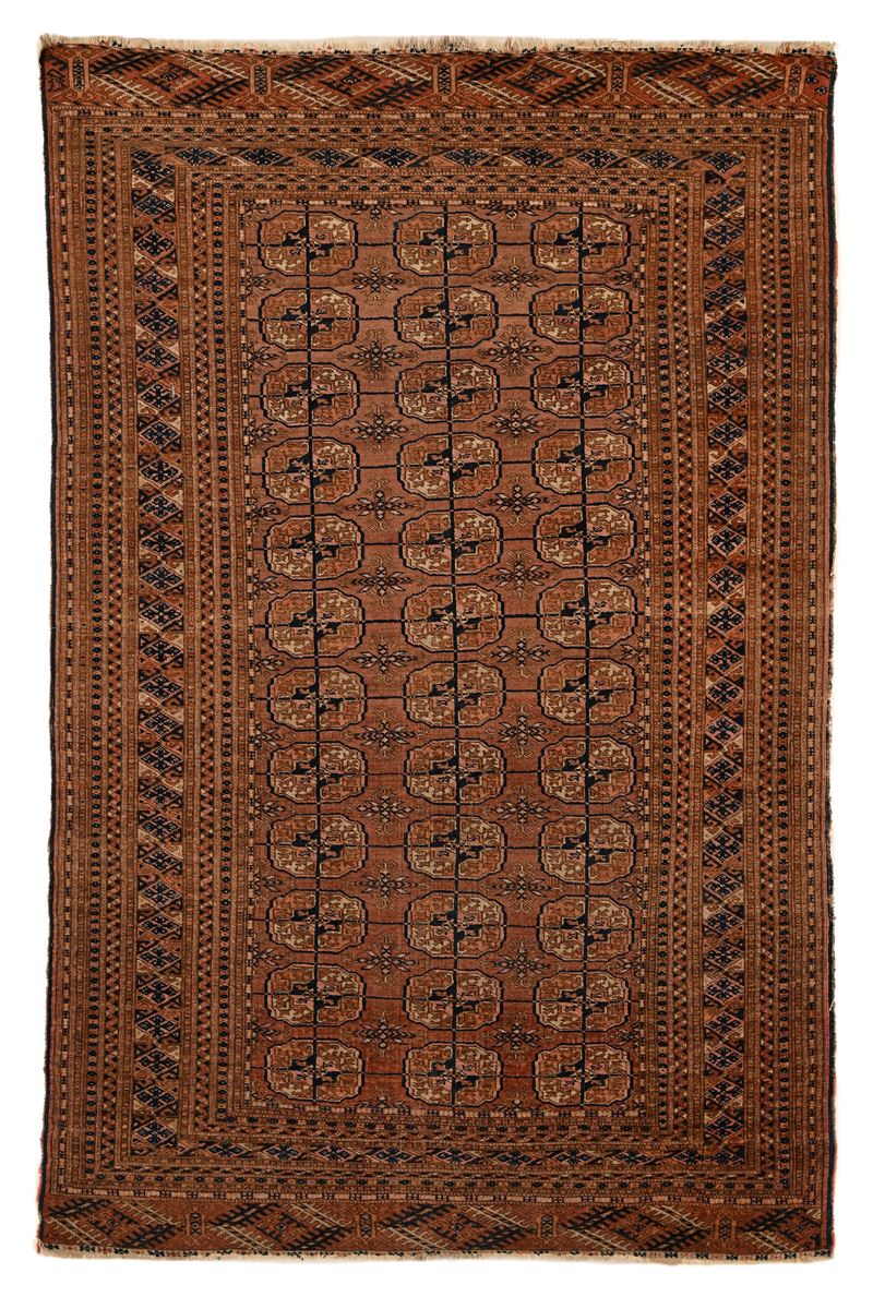 Tappeto Turkmeno Bukhara, inizio XX secolo